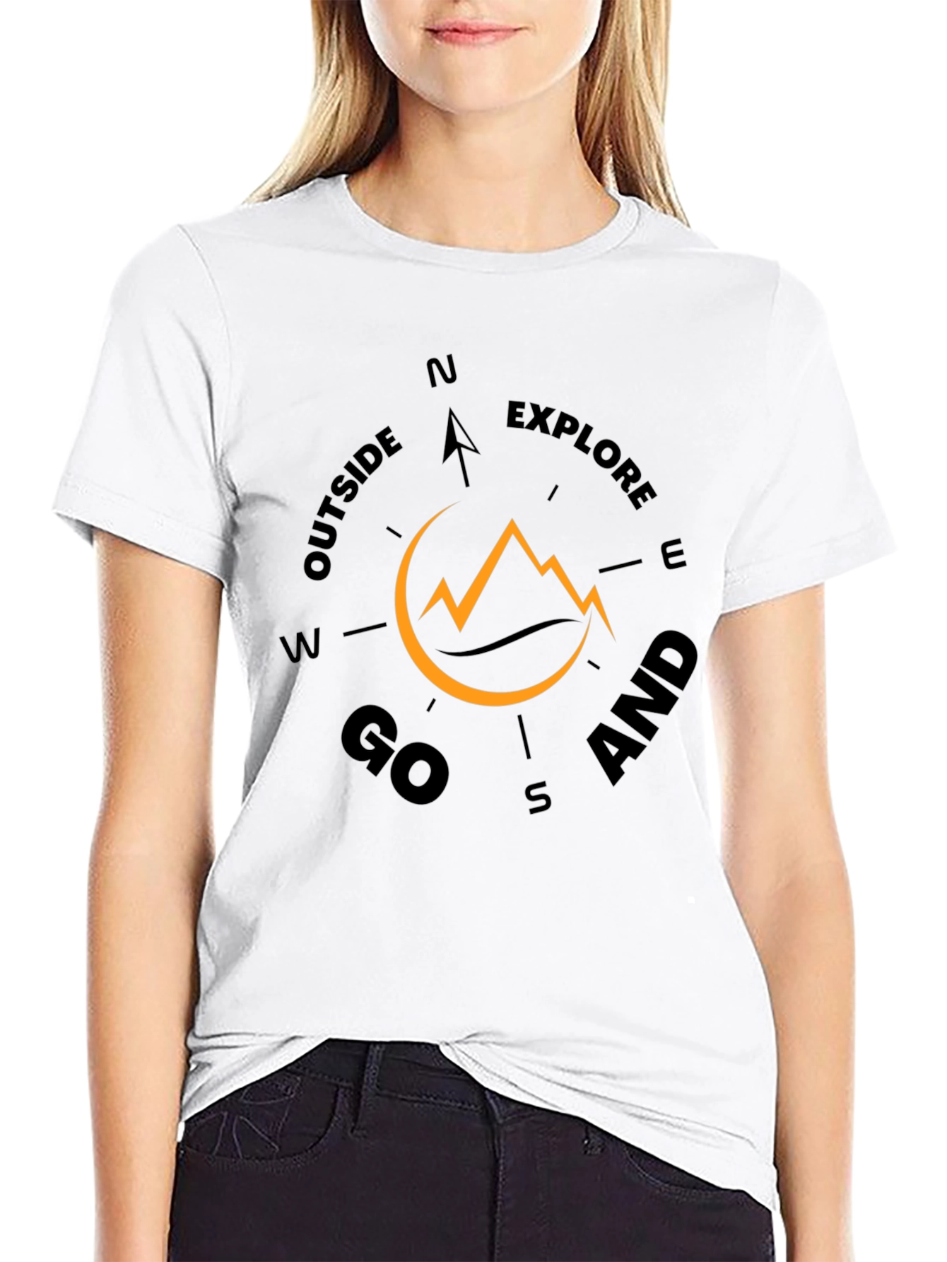 Outdoor Adventure Compass Graphic Tee