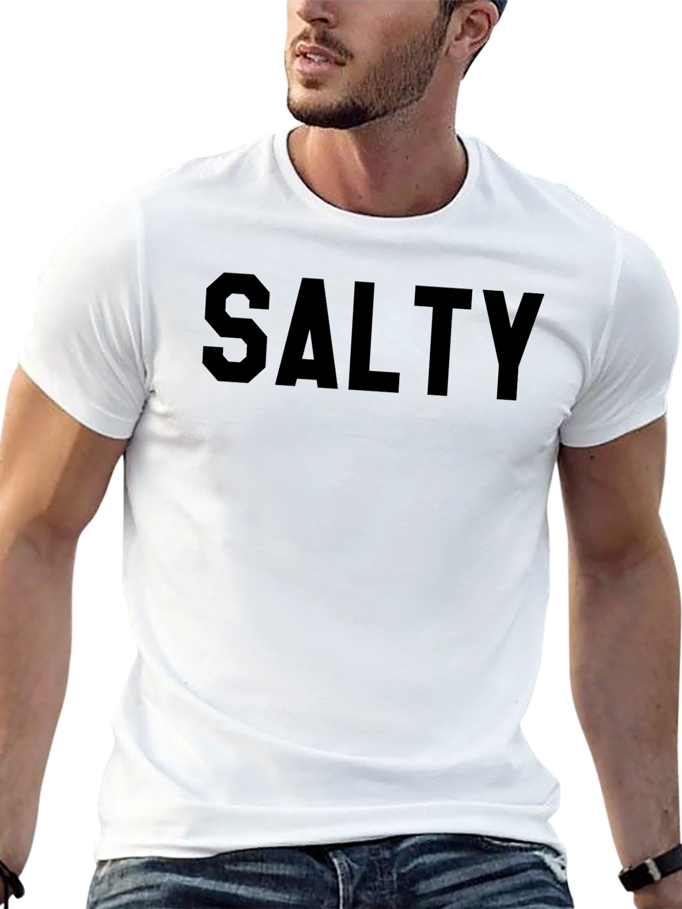 Salty Graphic Tee - Mens Crew Neck T-Shirt