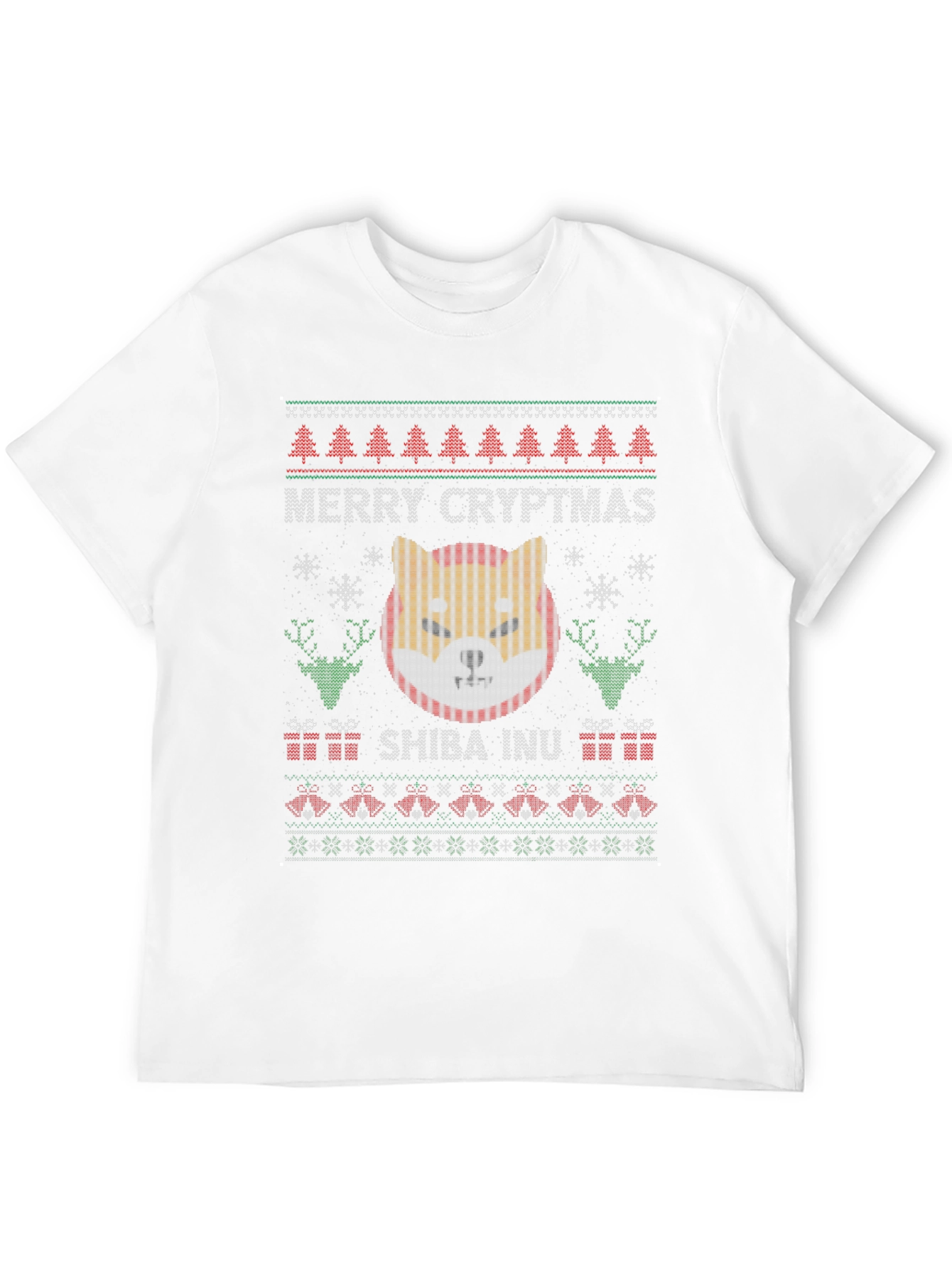Merry Cryptmas Shiba Inu Ugly Christmas Sweater T-Shirt