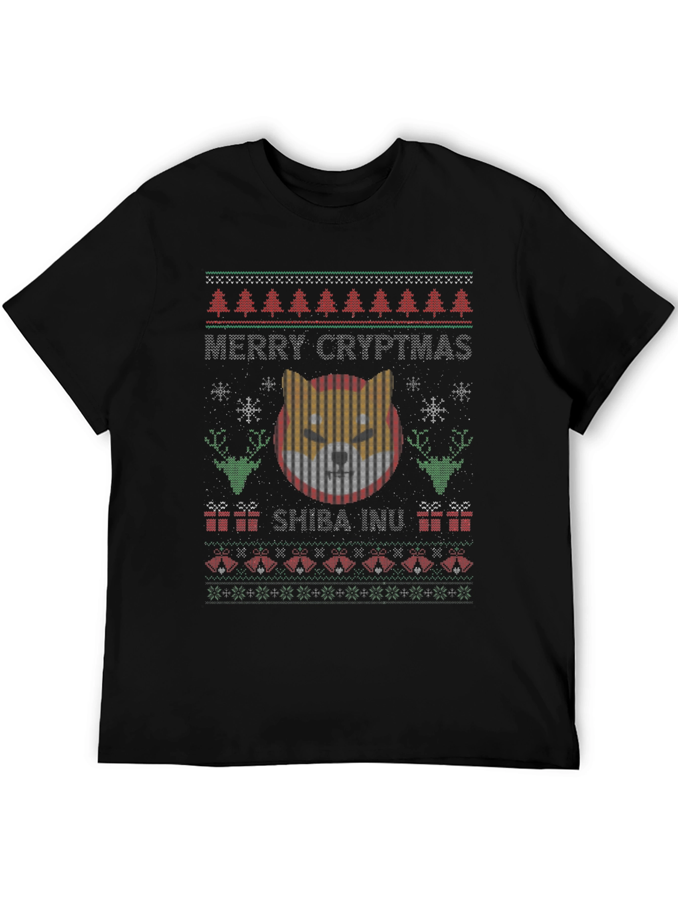 Merry Cryptmas Shiba Inu Ugly Christmas Sweater T-Shirt