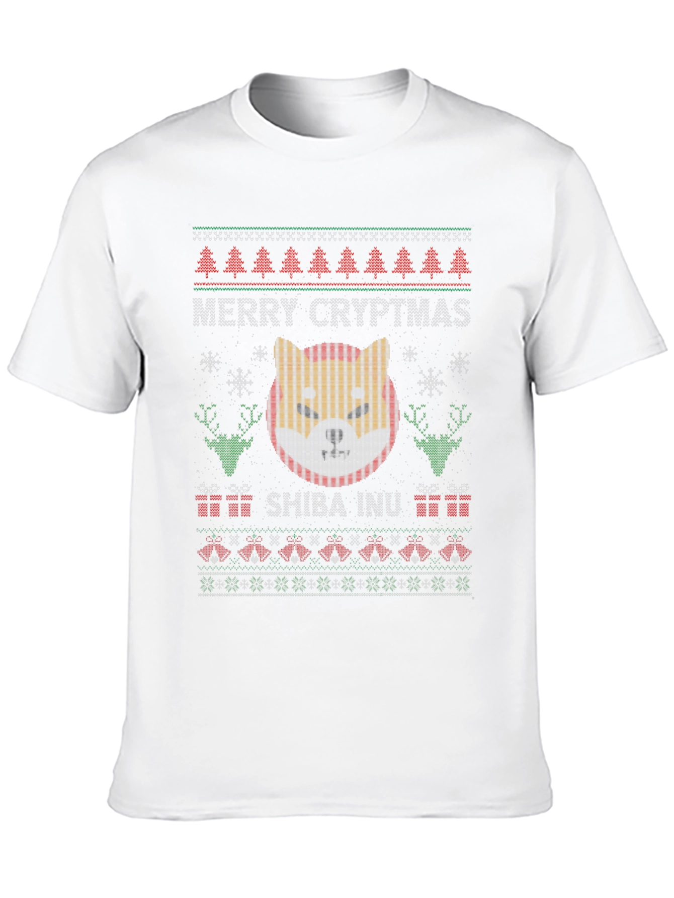 Merry Cryptmas Shiba Inu Ugly Christmas Sweater T-Shirt