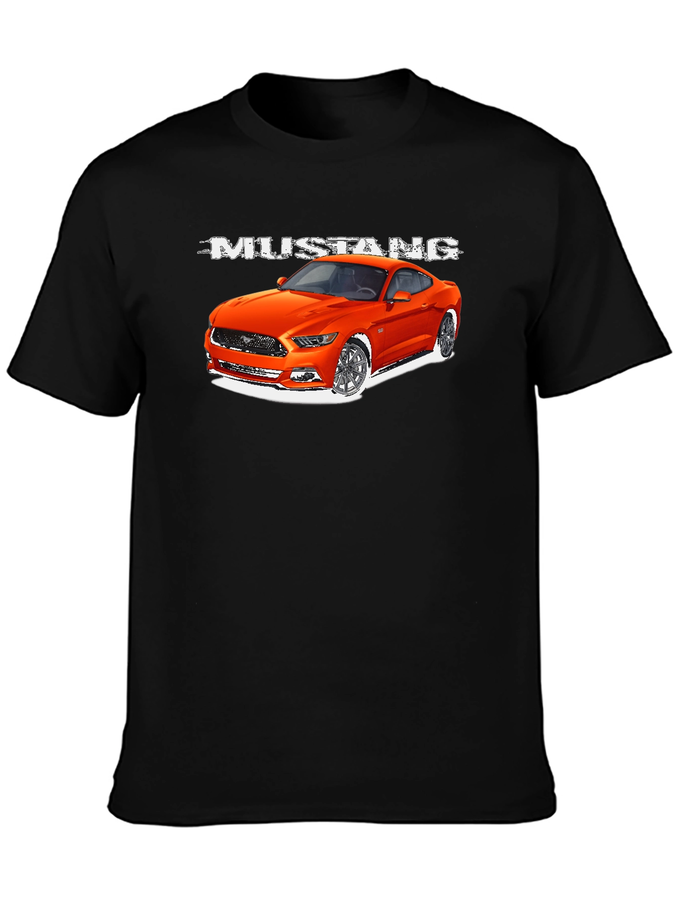 Mustang Car Graphic T-Shirt - Mens Black Tee