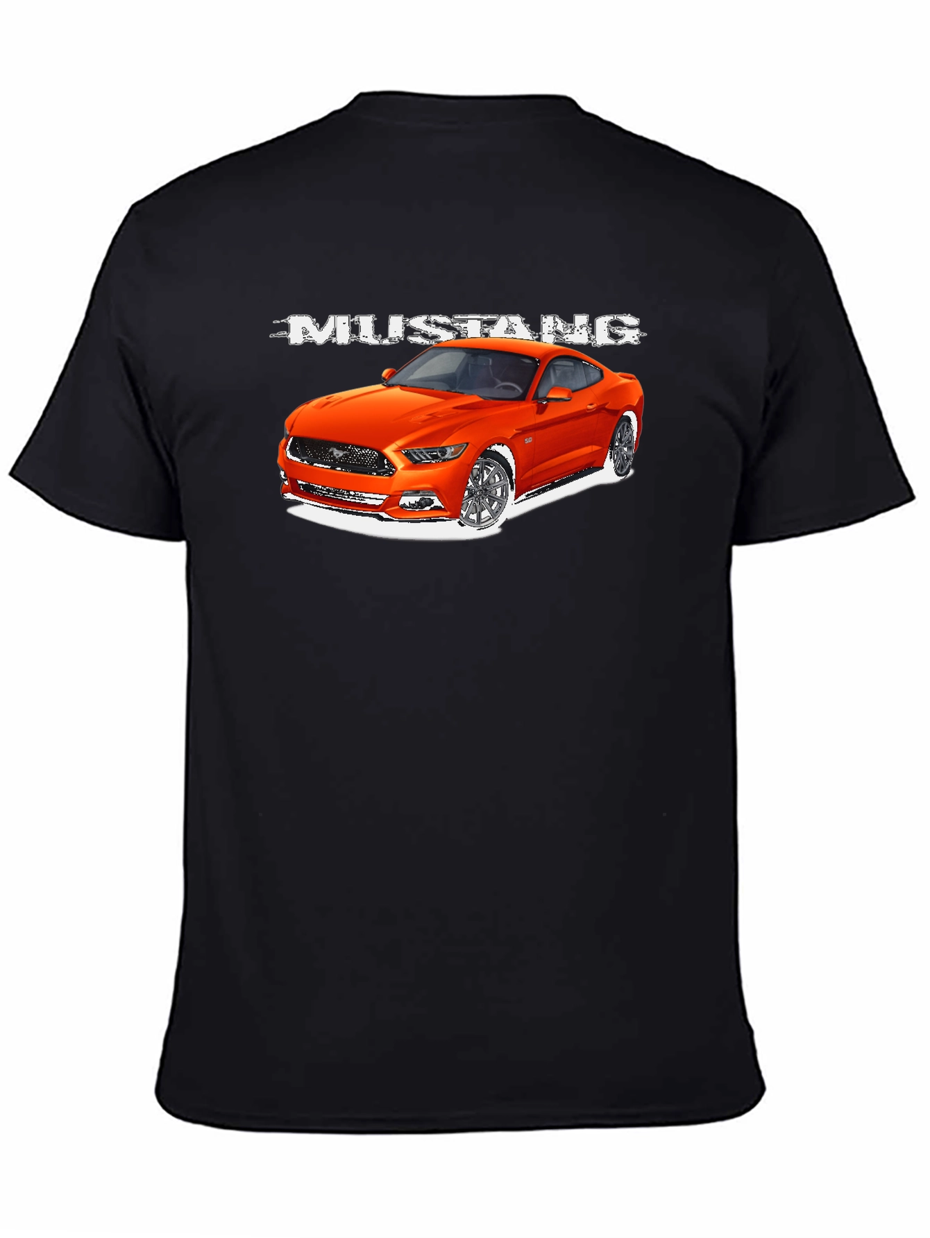Mustang Car Graphic T-Shirt - Mens Black Tee