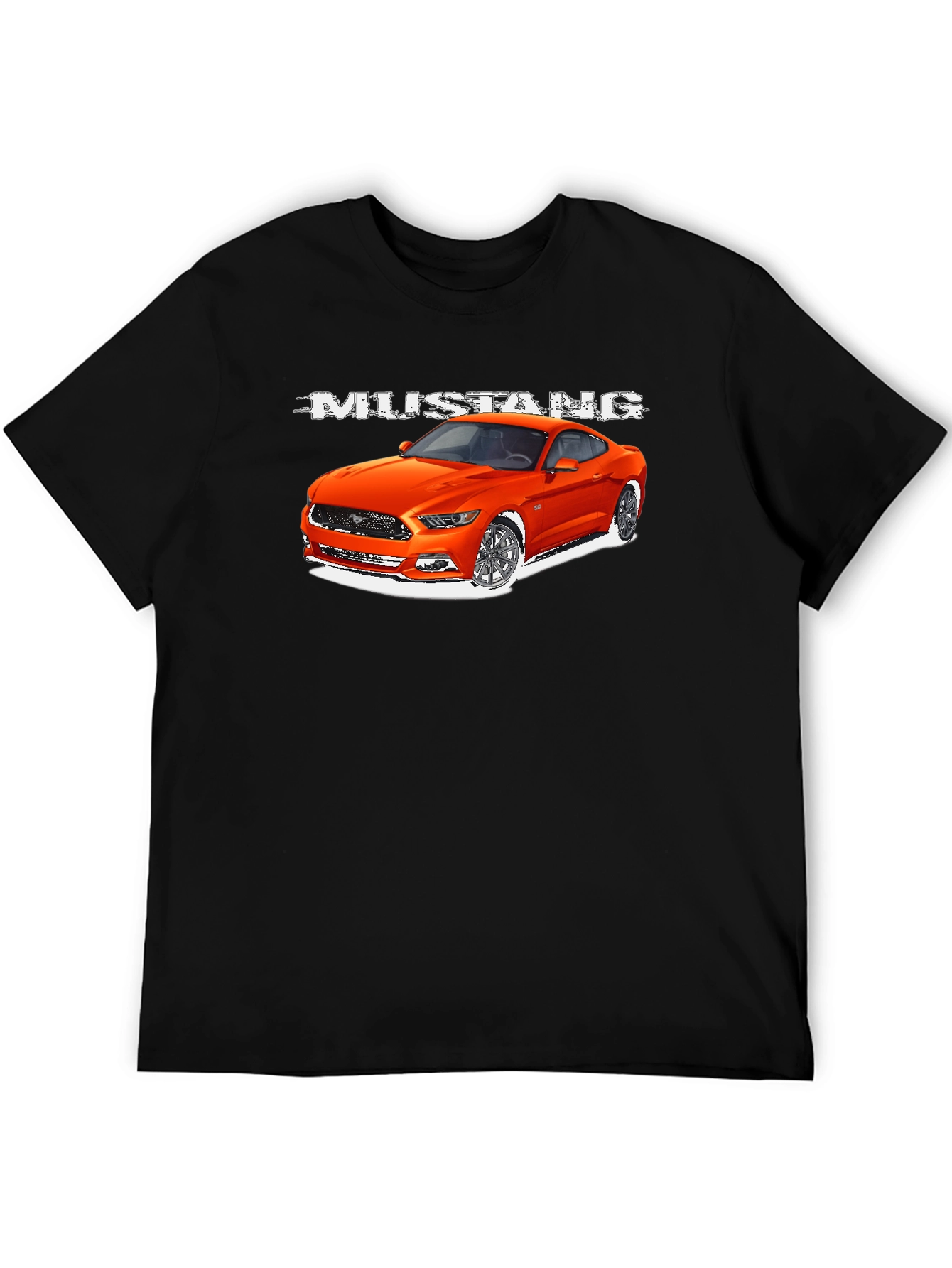 Mustang Car Graphic T-Shirt - Mens Black Tee