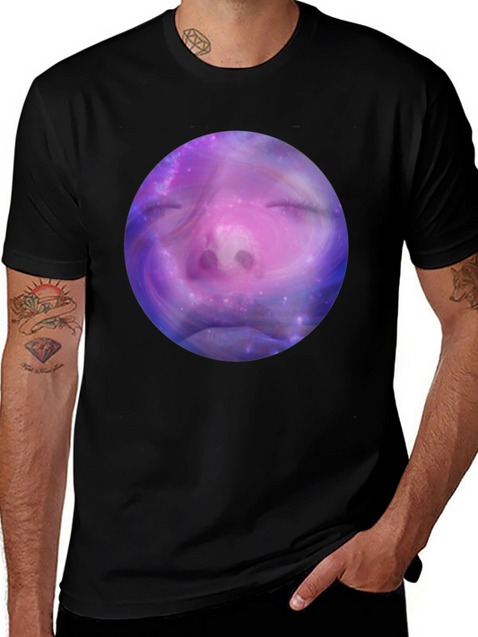 Cosmic Dreamer Graphic Tee - Unisex Black T-Shirt