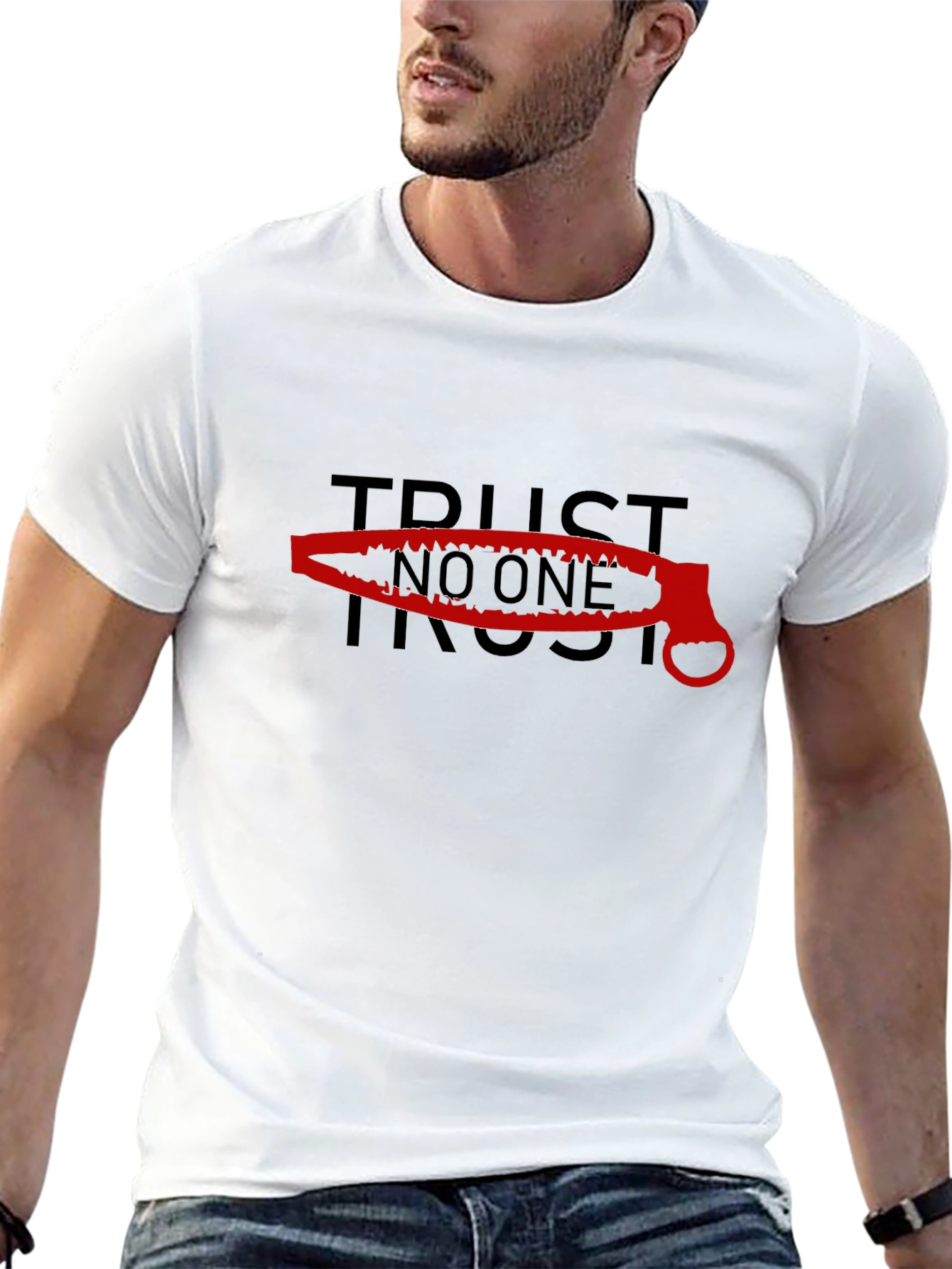 Trust No One Graphic T-Shirt