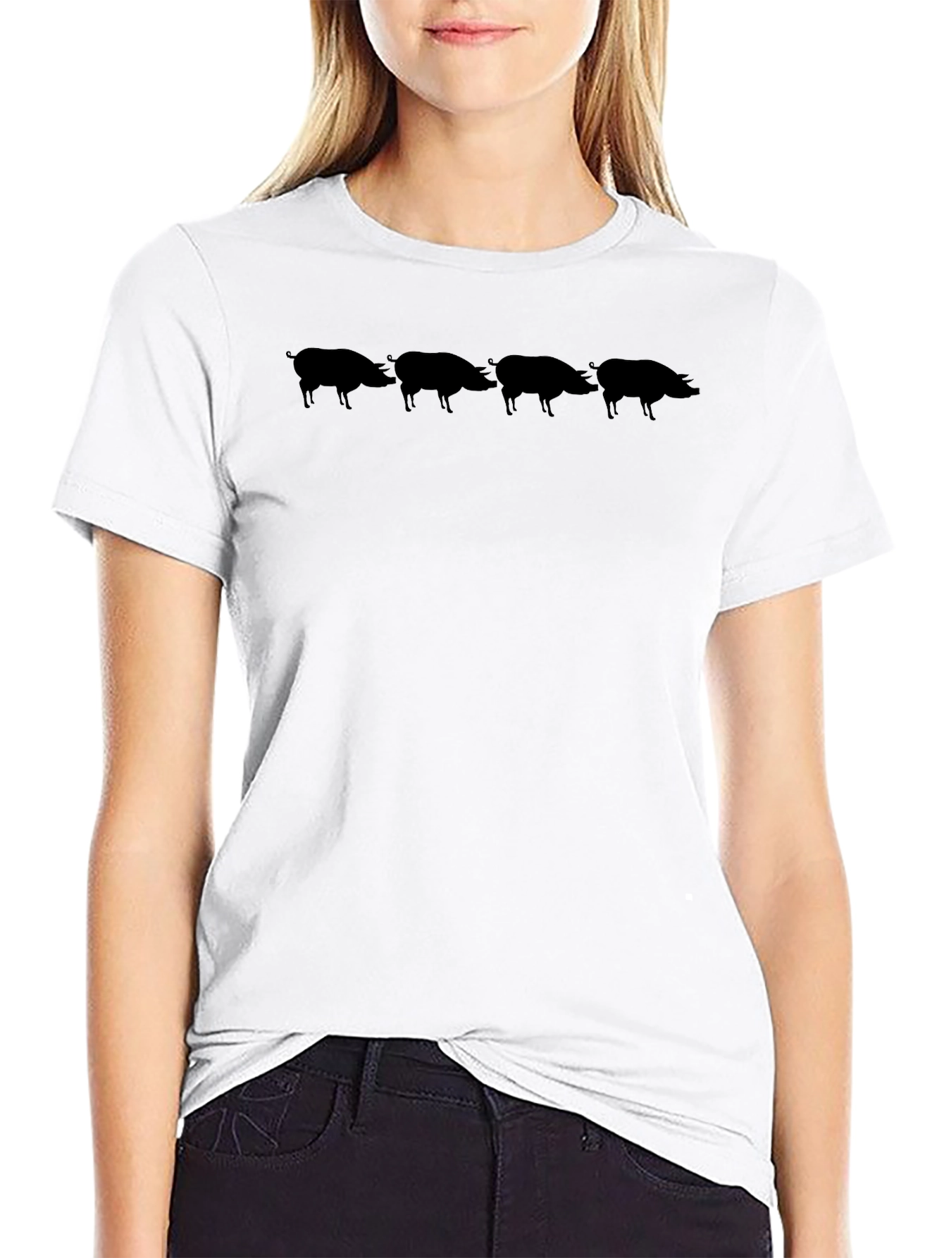 Black Hog Silhouette T-Shirt