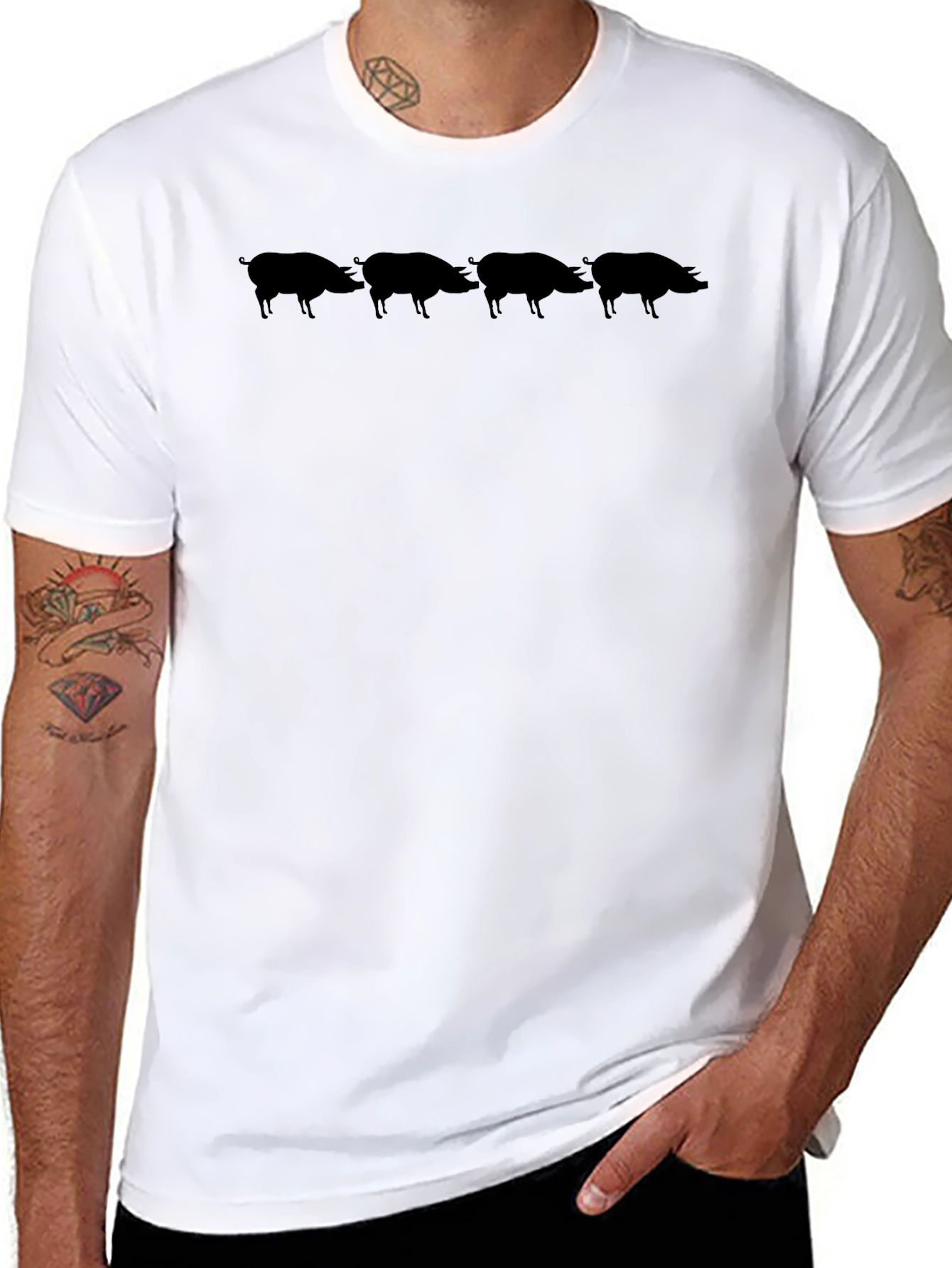 Black Hog Silhouette T-Shirt