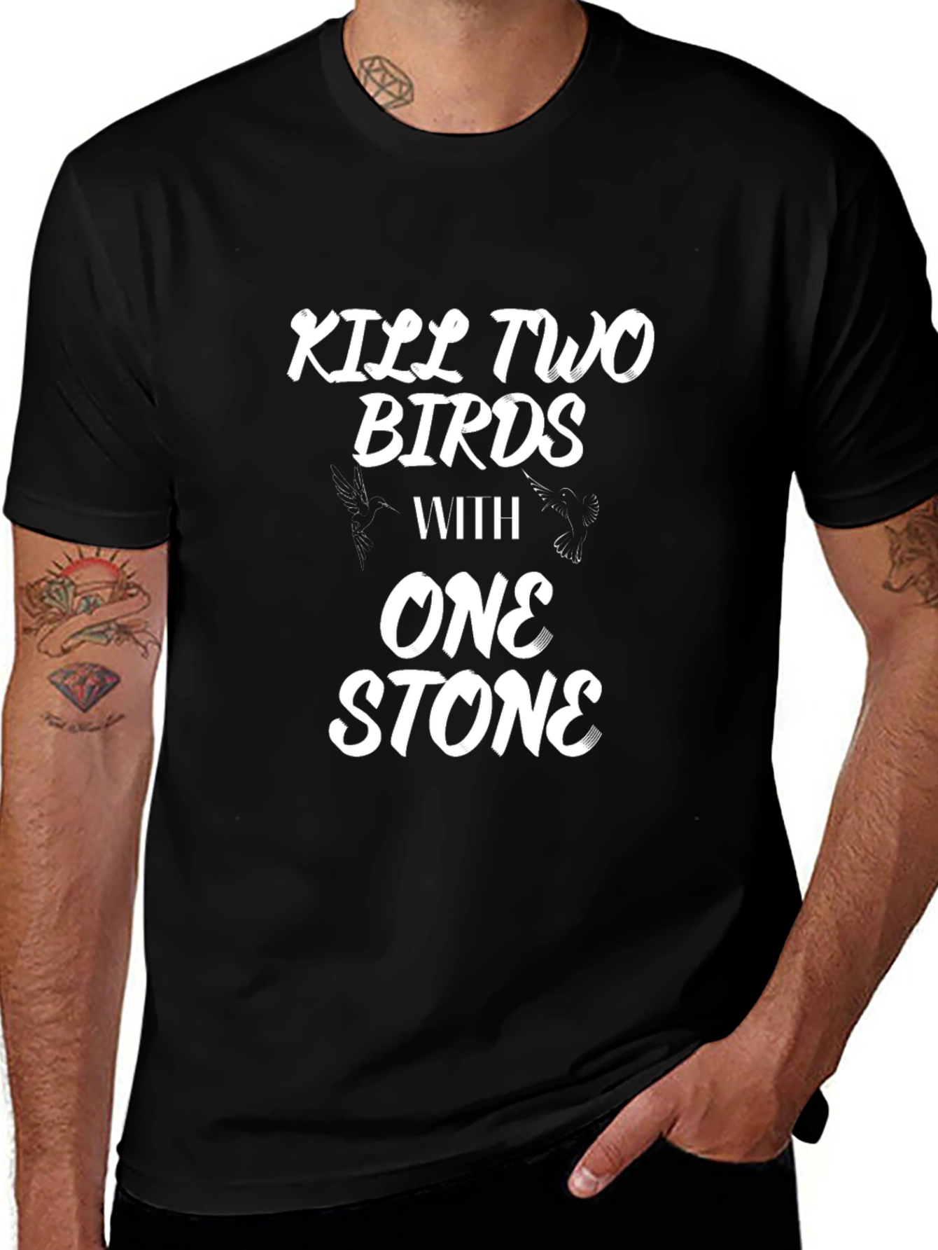 Kill Two Birds T-Shirt - Funny Graphic Tee