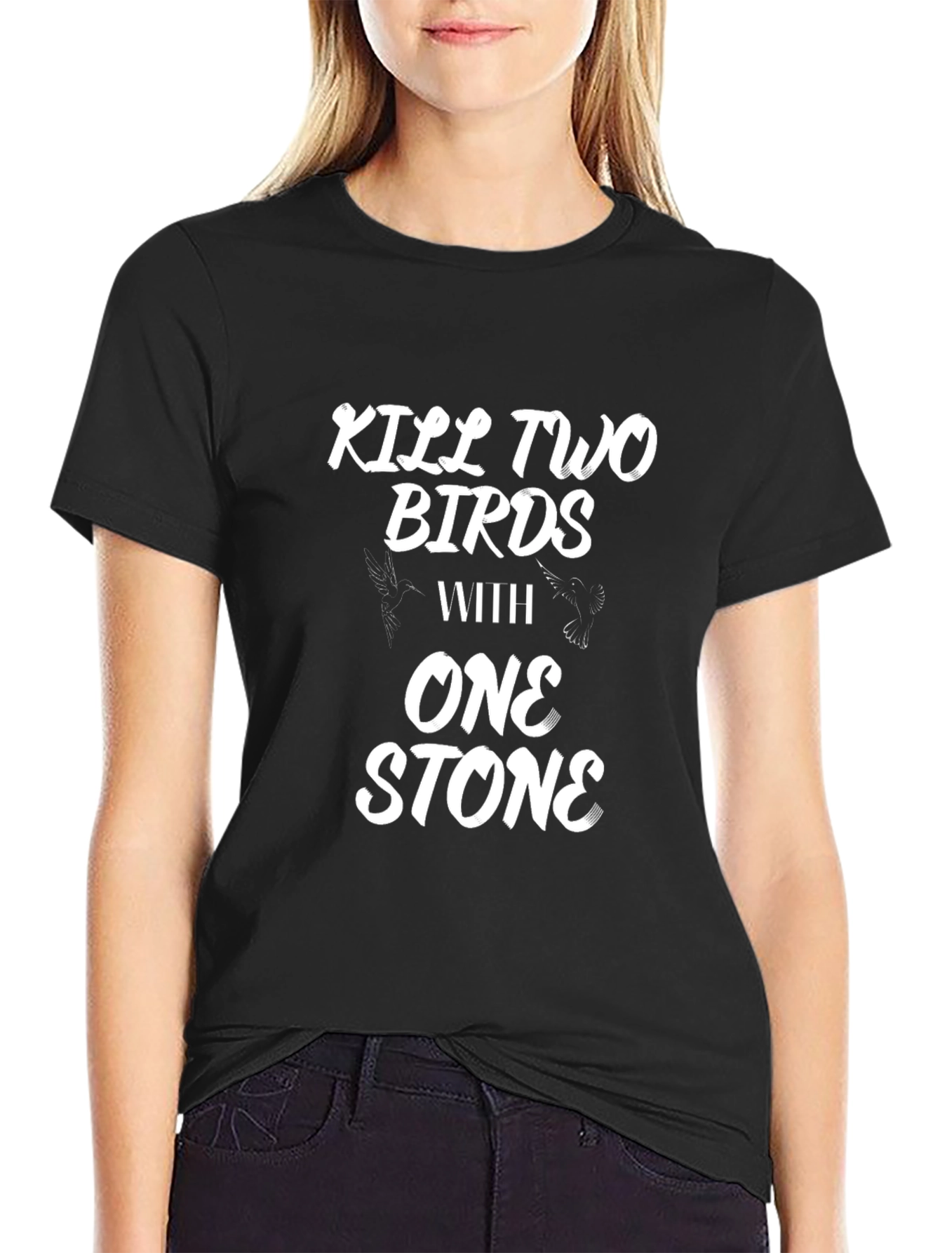Kill Two Birds T-Shirt - Funny Graphic Tee