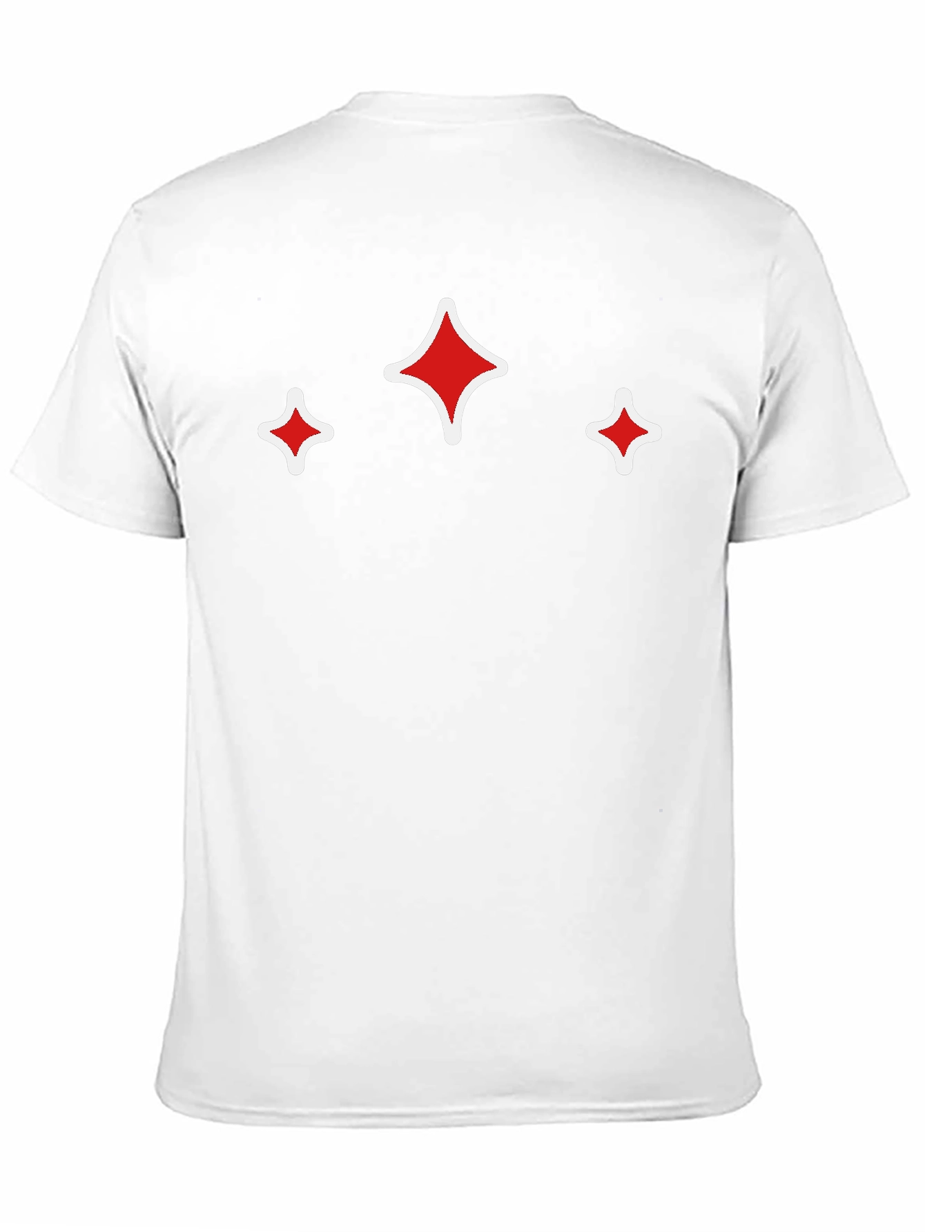 Red Sparkle Graphic Black T-Shirt