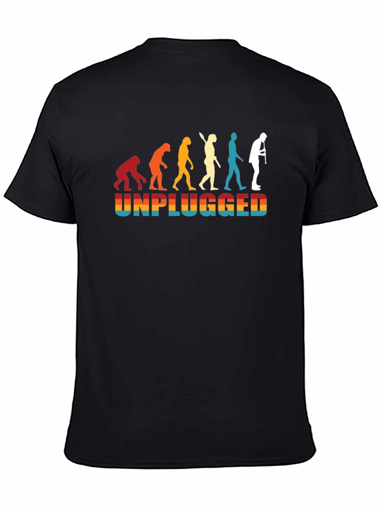 Unplugged Evolution Black T-Shirt