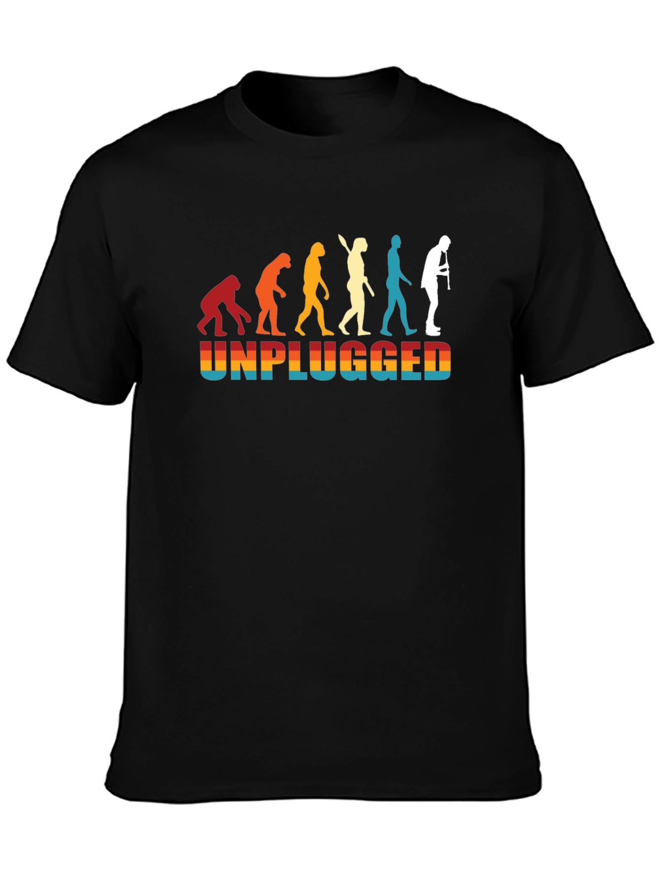 Unplugged Evolution Black T-Shirt