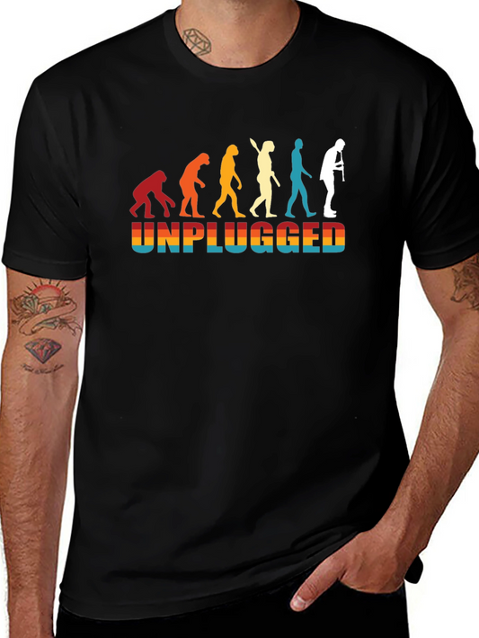 Unplugged Evolution Black T-Shirt