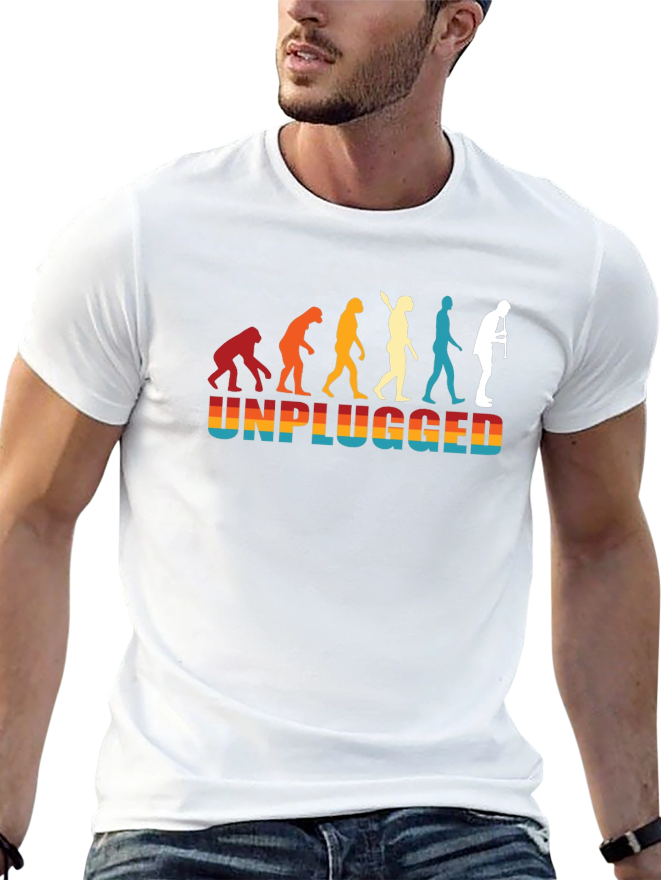 Unplugged Evolution Black T-Shirt