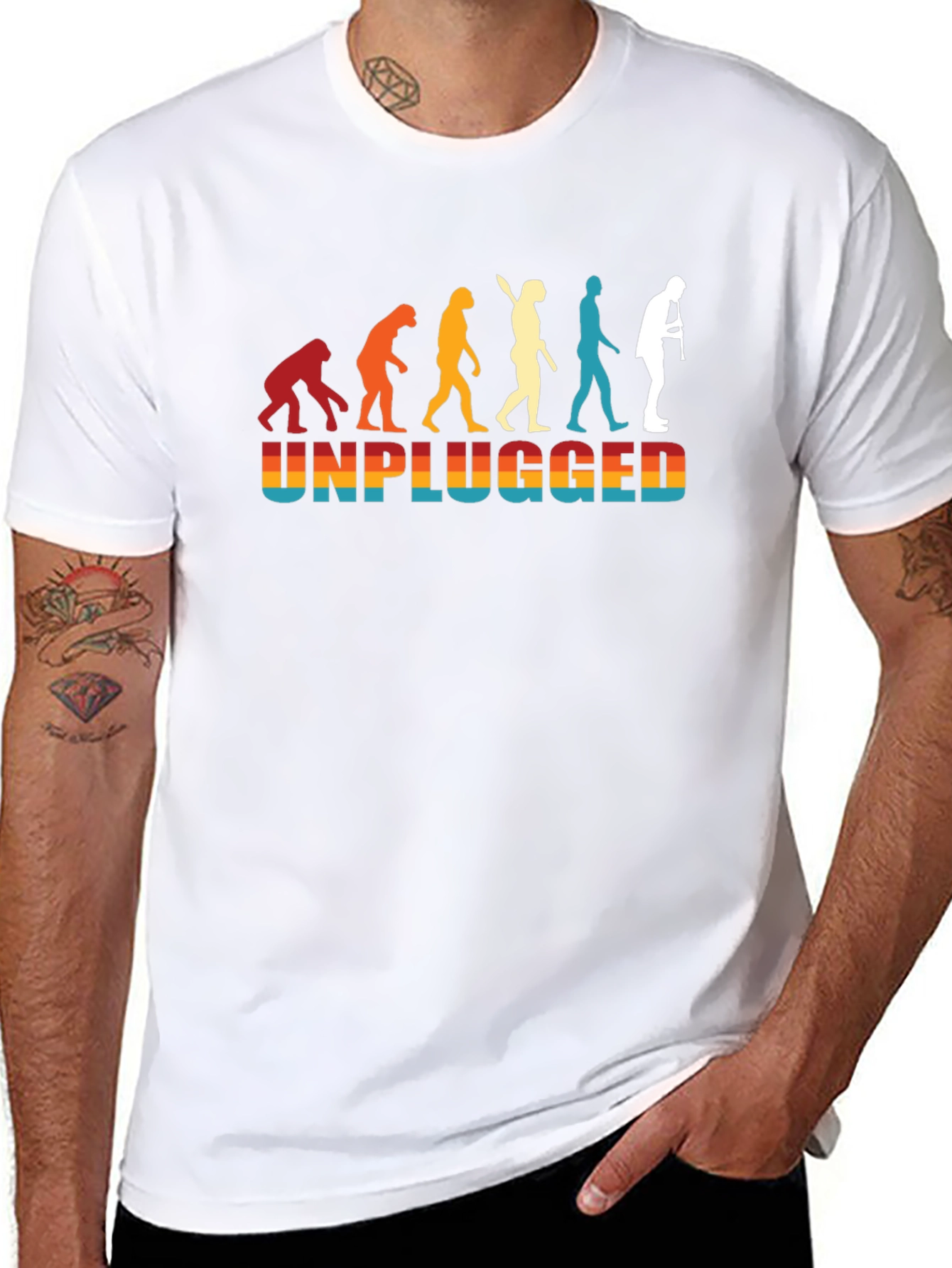 Unplugged Evolution Black T-Shirt
