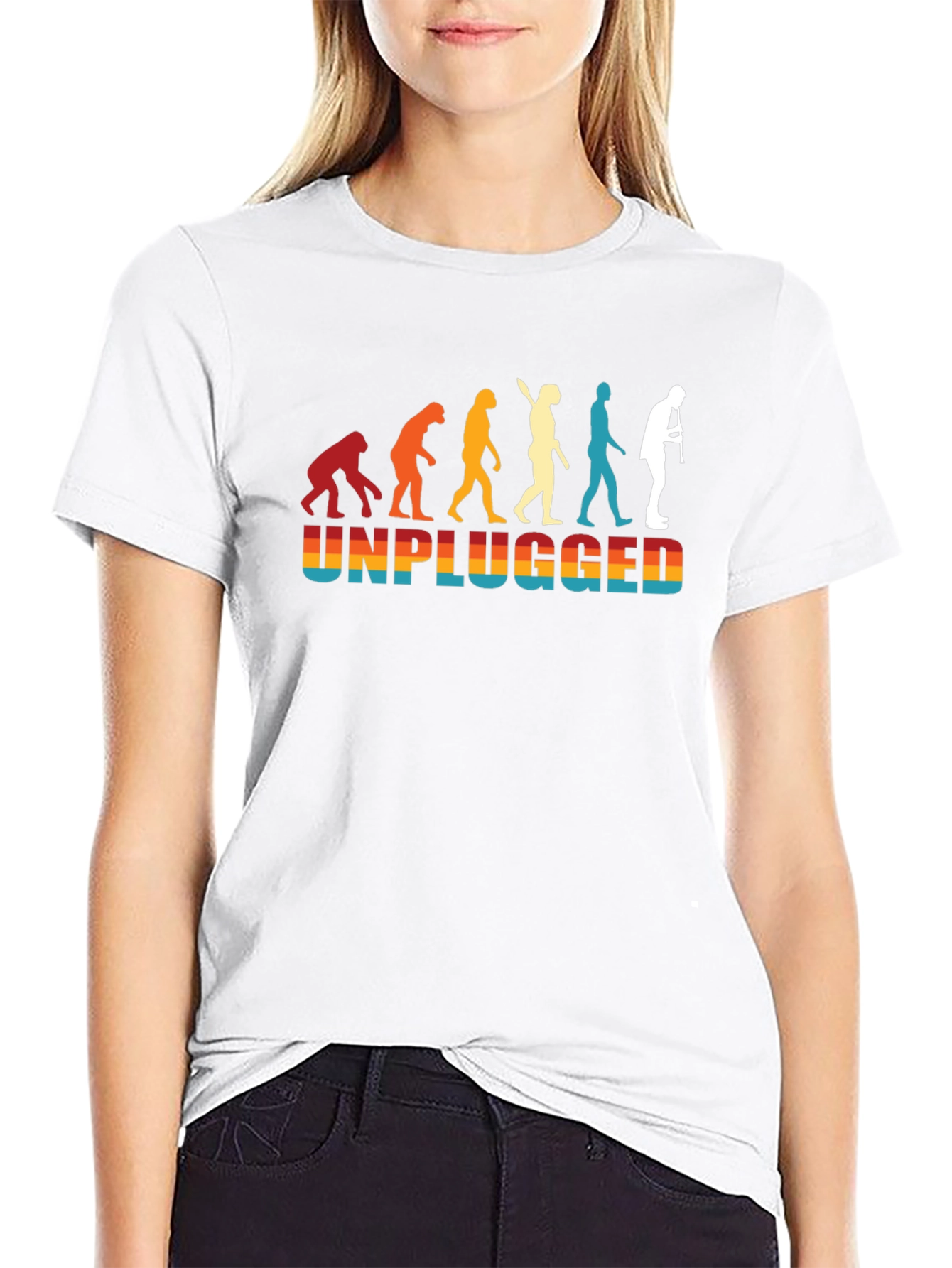 Unplugged Evolution Black T-Shirt