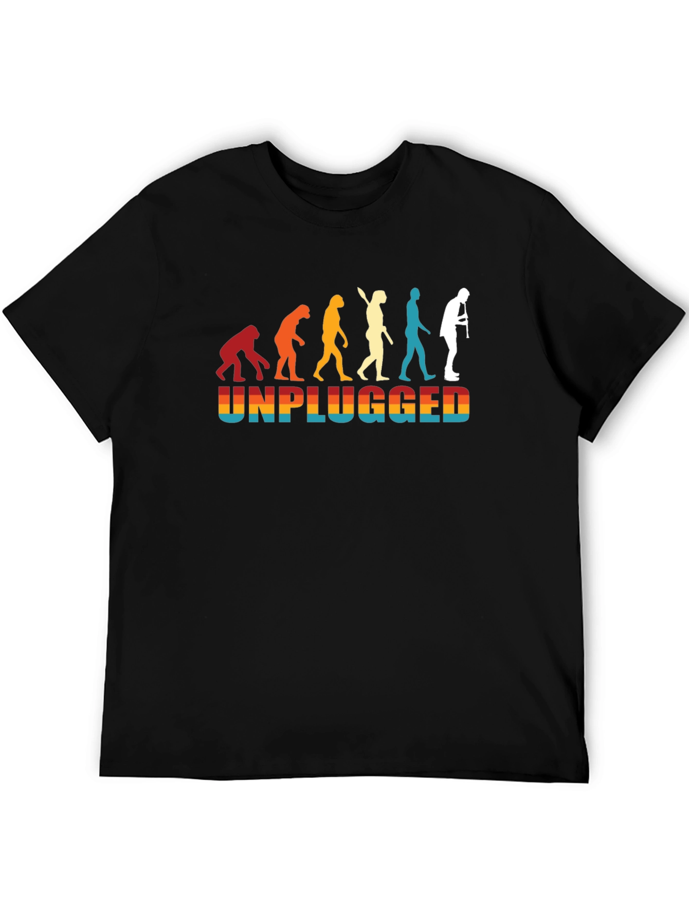 Unplugged Evolution Black T-Shirt