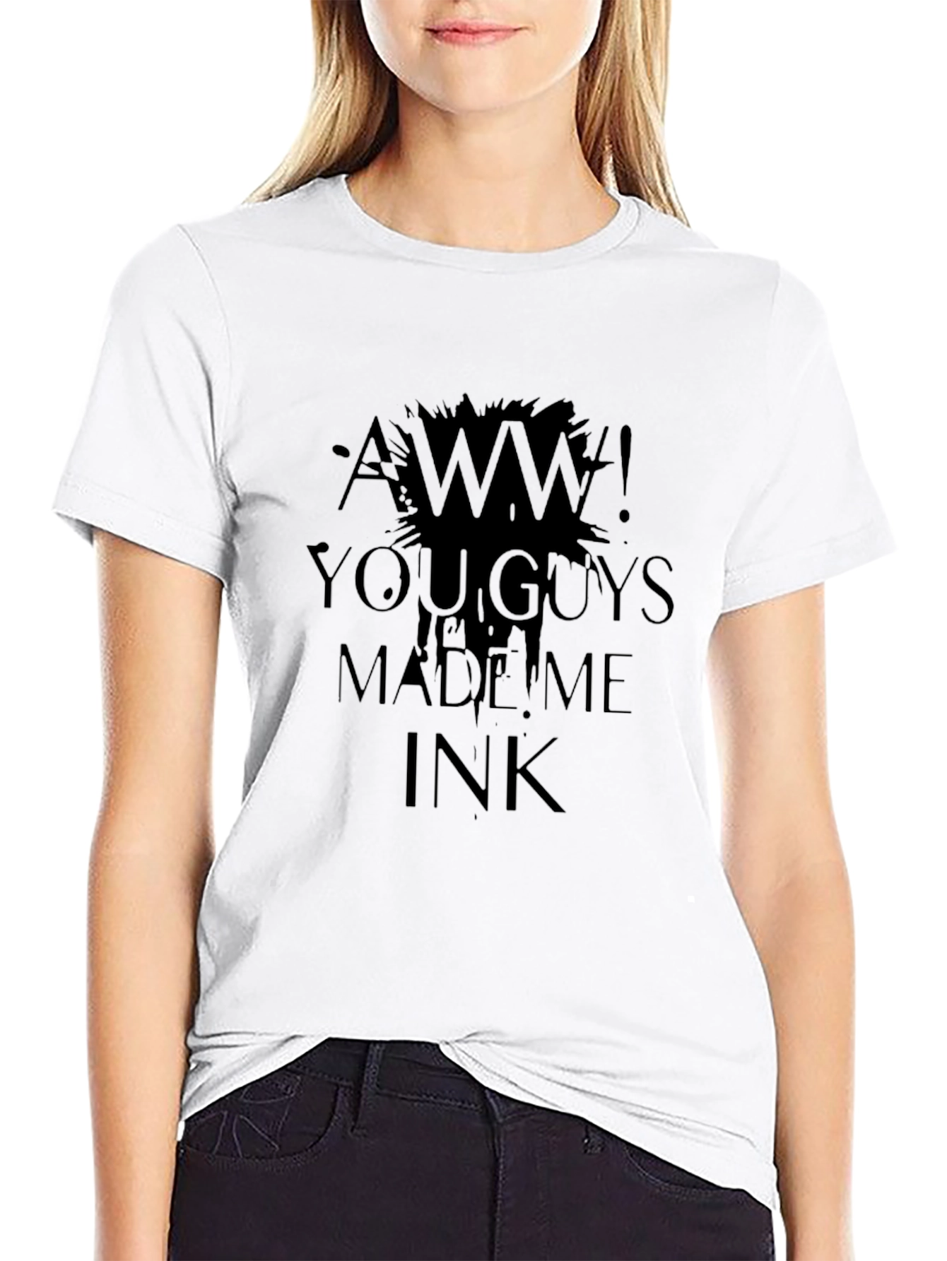 Aww! You Guys Made Me Ink Black T-Shirt