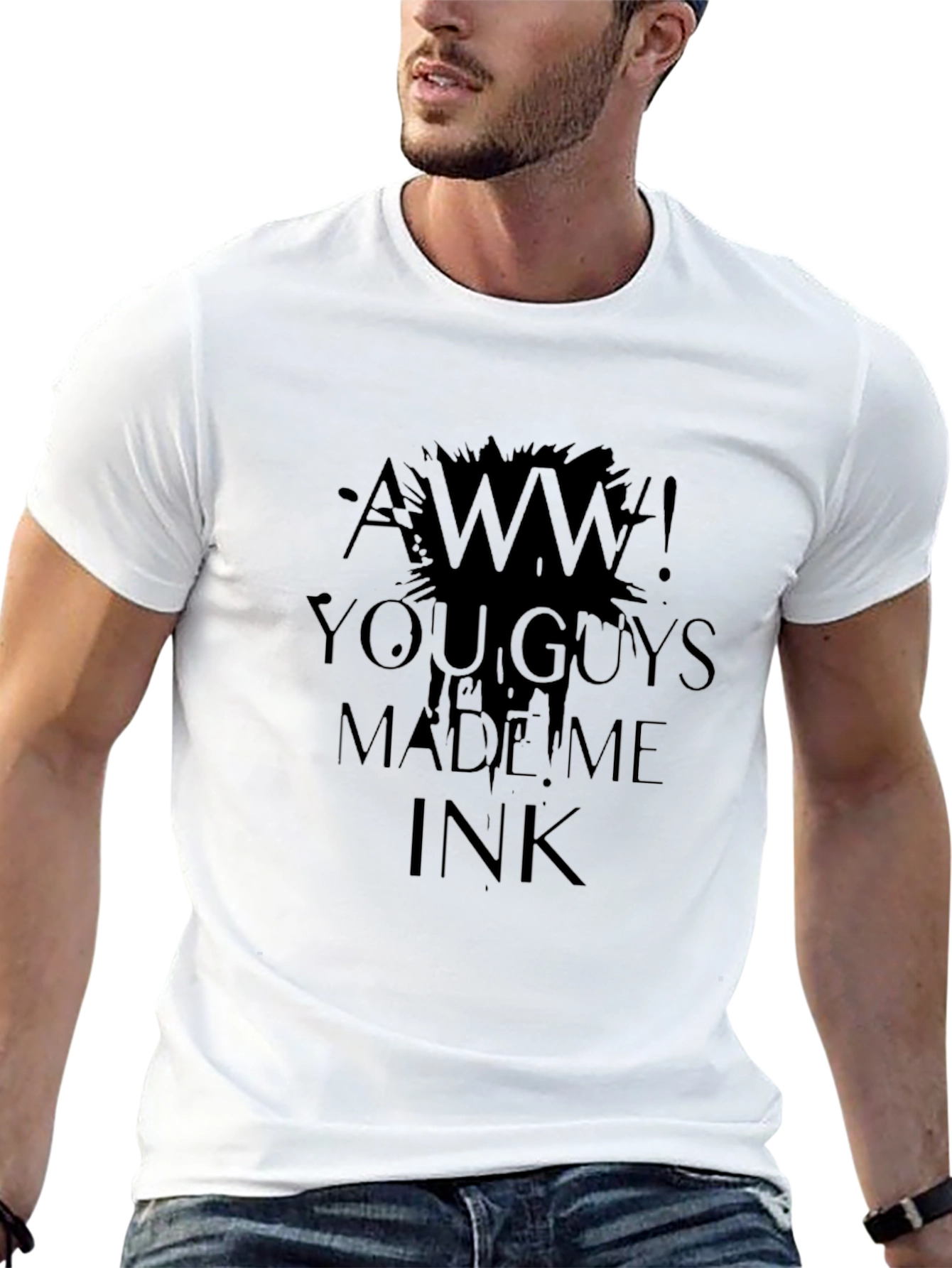 Aww! You Guys Made Me Ink Black T-Shirt