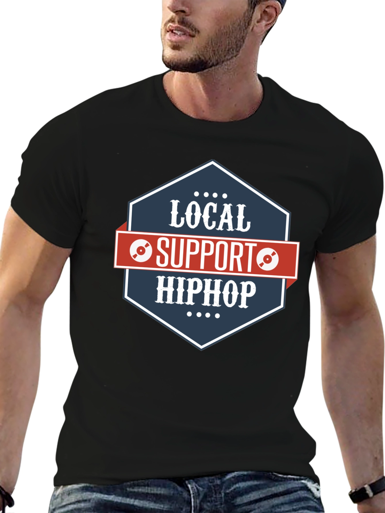 Local Support Hip Hop Graphic T-Shirt