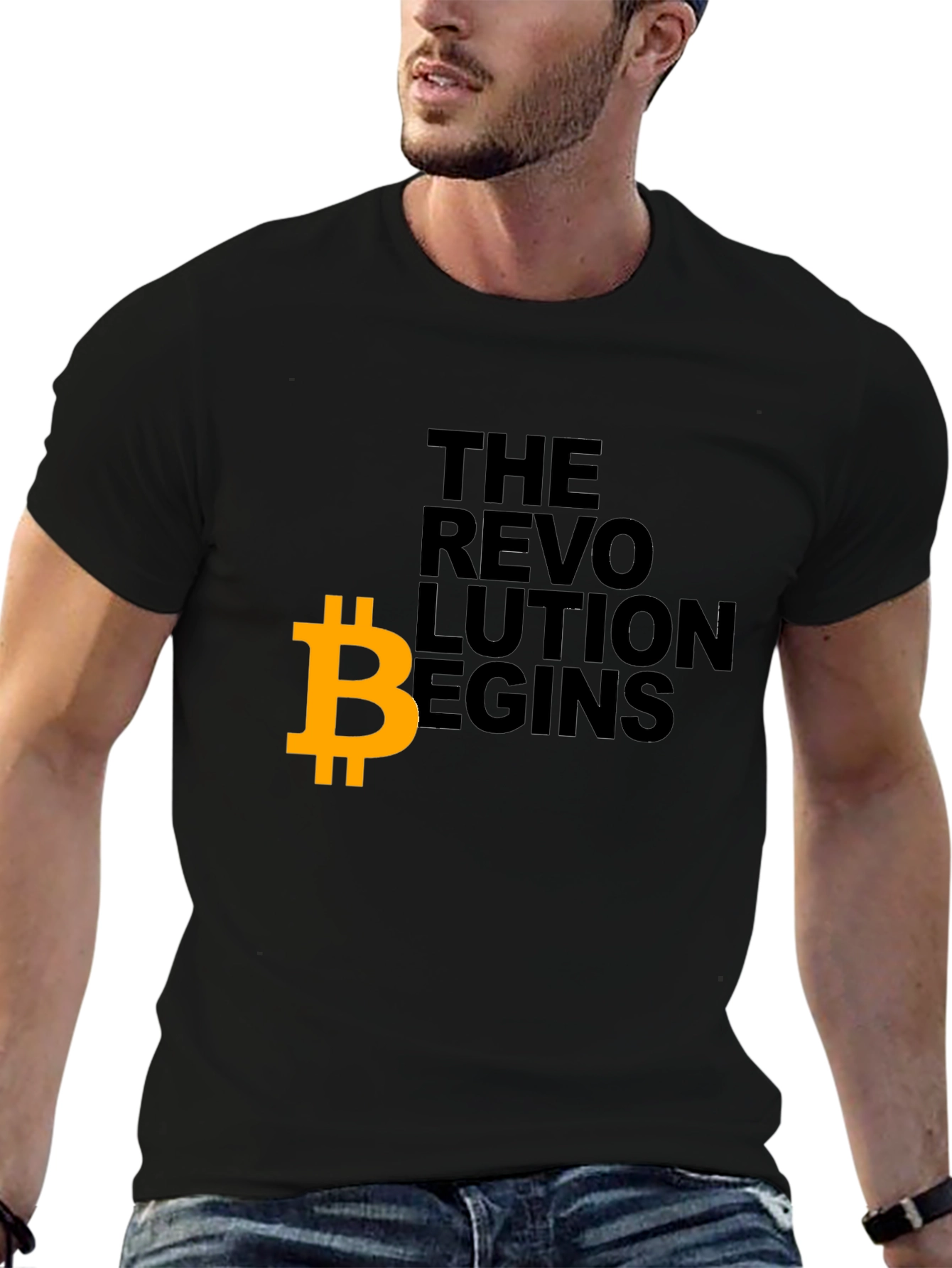 Bitcoin Revolution Begins Graphic T-Shirt