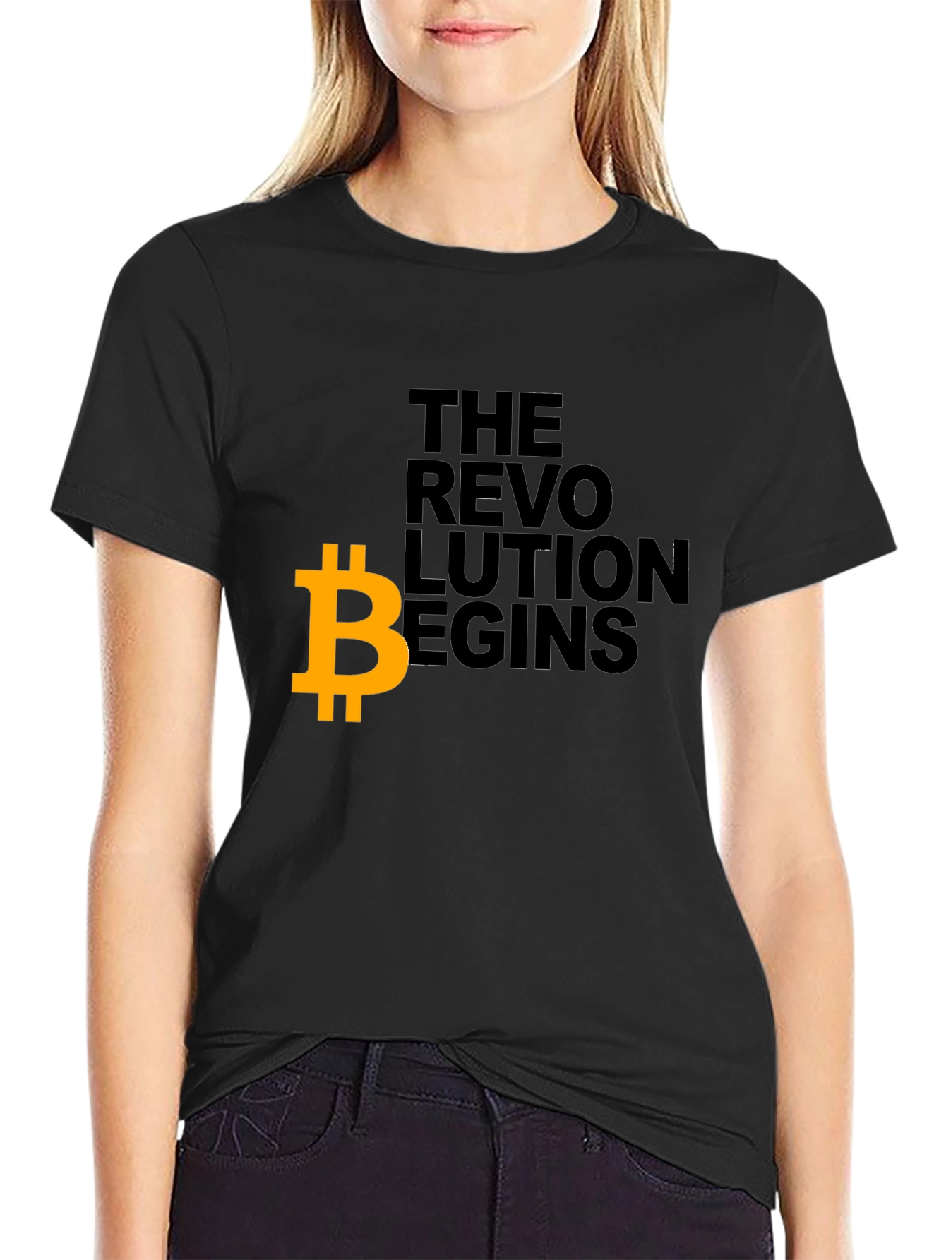 Bitcoin Revolution Begins Graphic T-Shirt