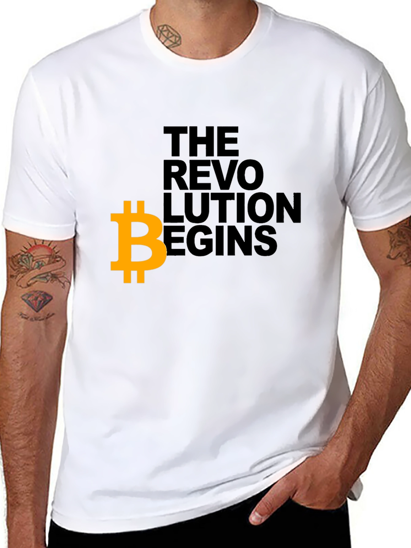 Bitcoin Revolution Begins Graphic T-Shirt