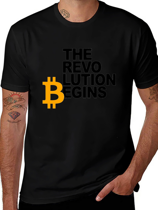Bitcoin Revolution Begins Graphic T-Shirt