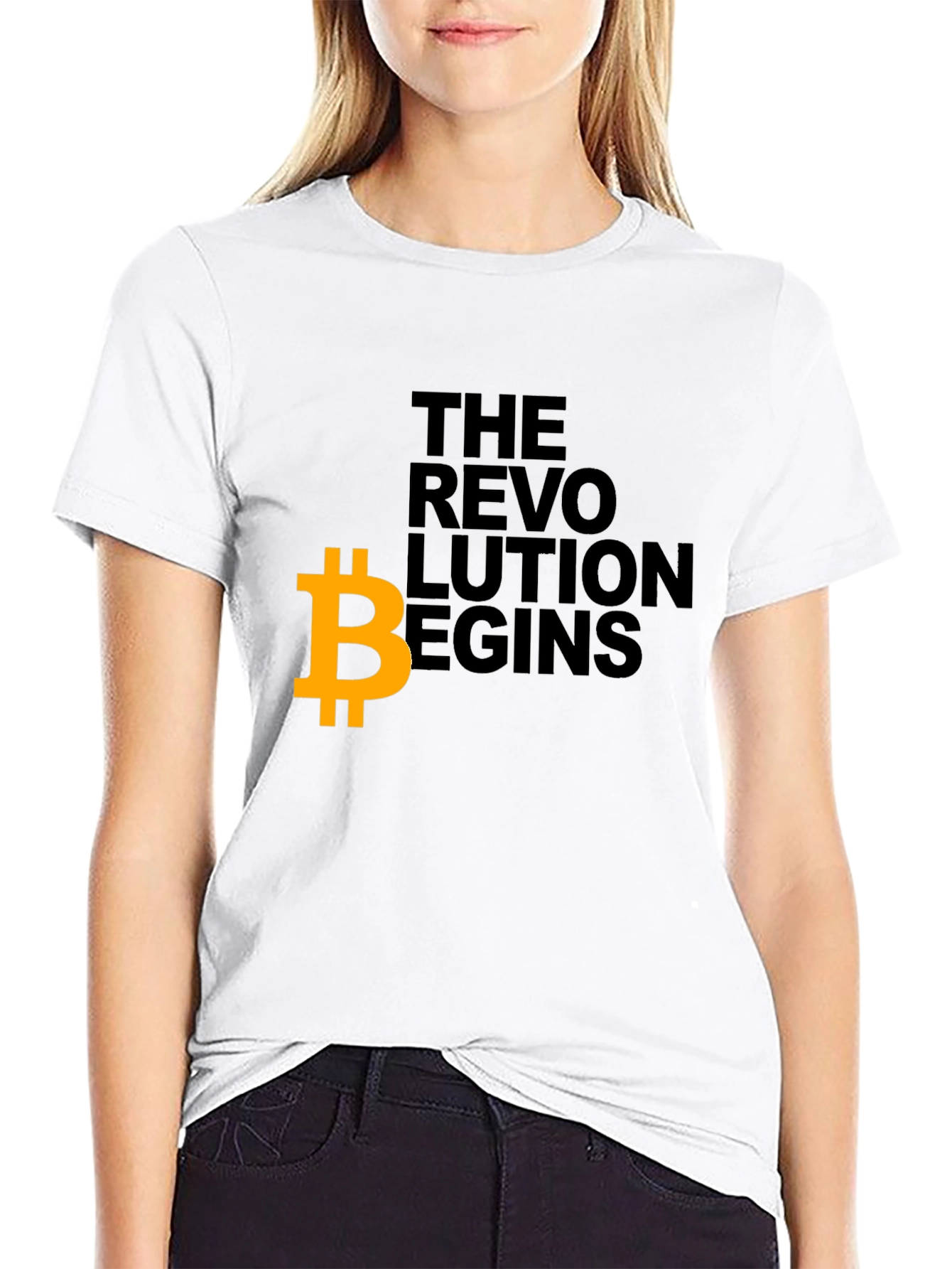 Bitcoin Revolution Begins Graphic T-Shirt