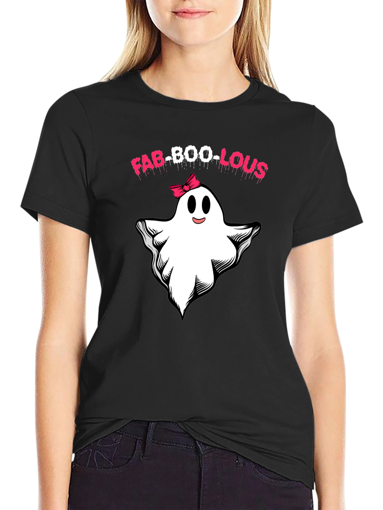 Fab-Boo-Lous Ghost T-Shirt - Halloween Spooky Cute