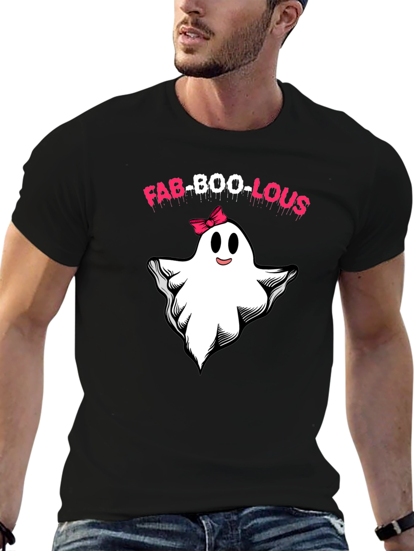 Fab-Boo-Lous Ghost T-Shirt - Halloween Spooky Cute