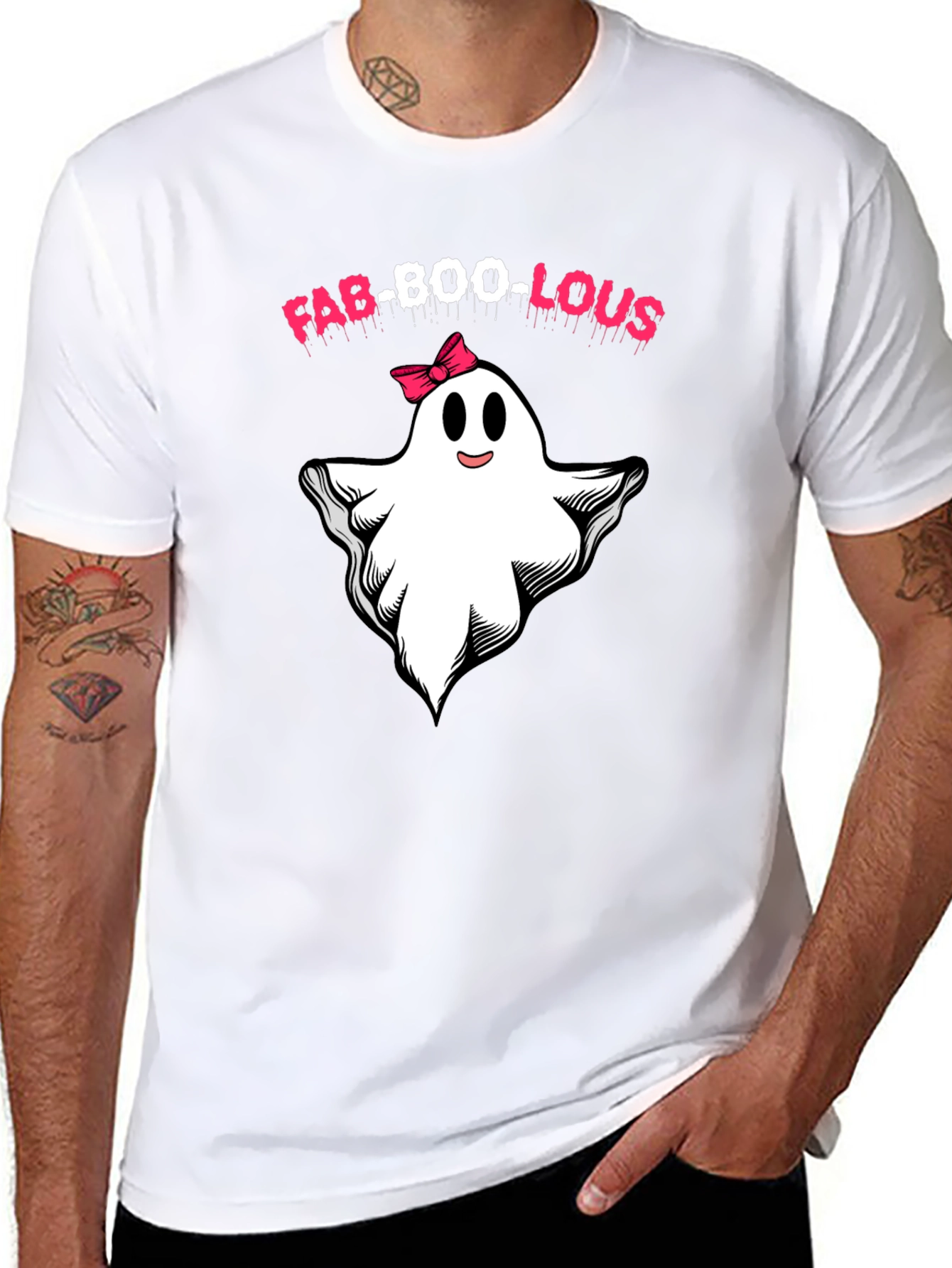 Fab-Boo-Lous Ghost T-Shirt - Halloween Spooky Cute