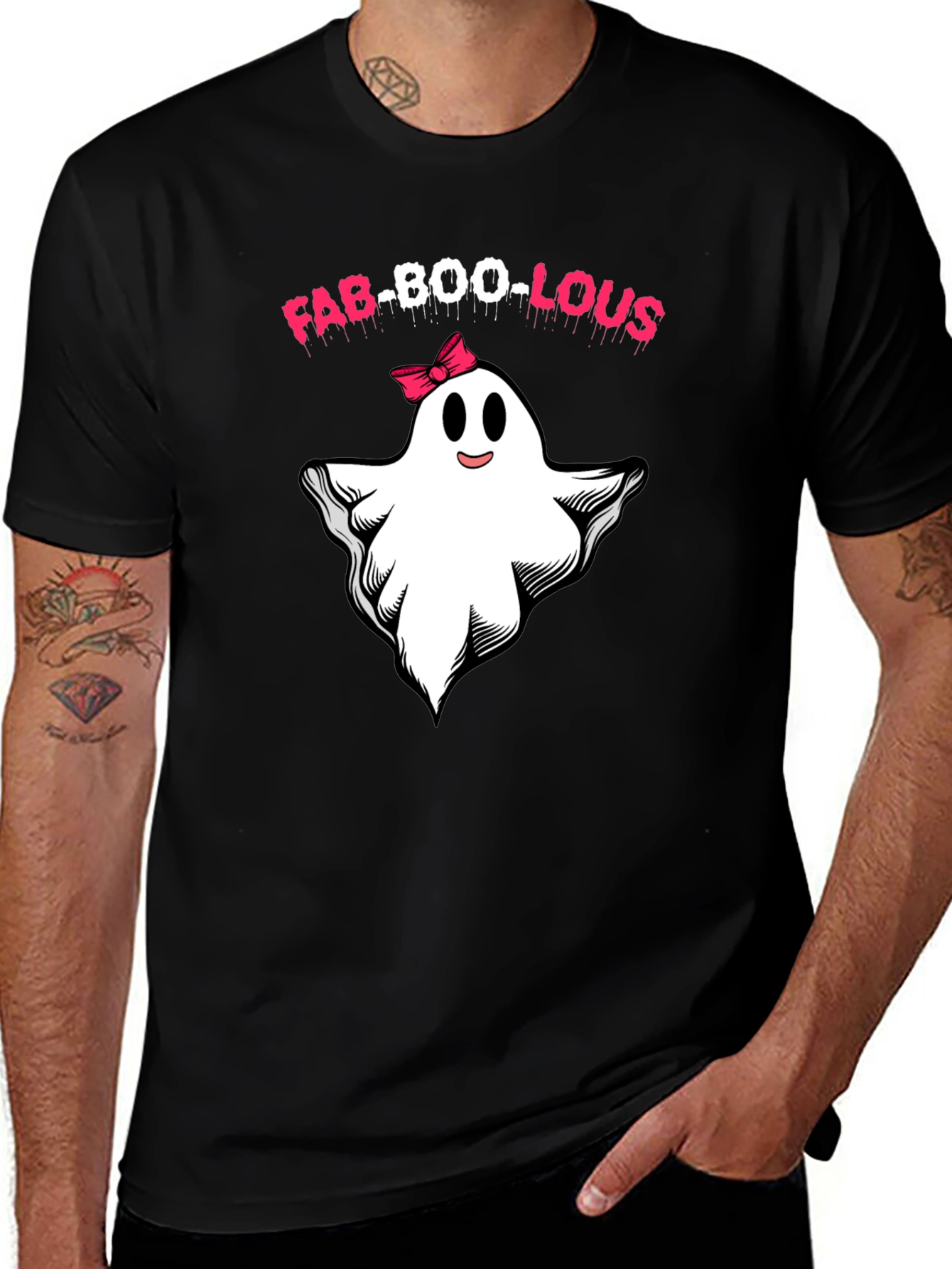 Fab-Boo-Lous Ghost T-Shirt - Halloween Spooky Cute