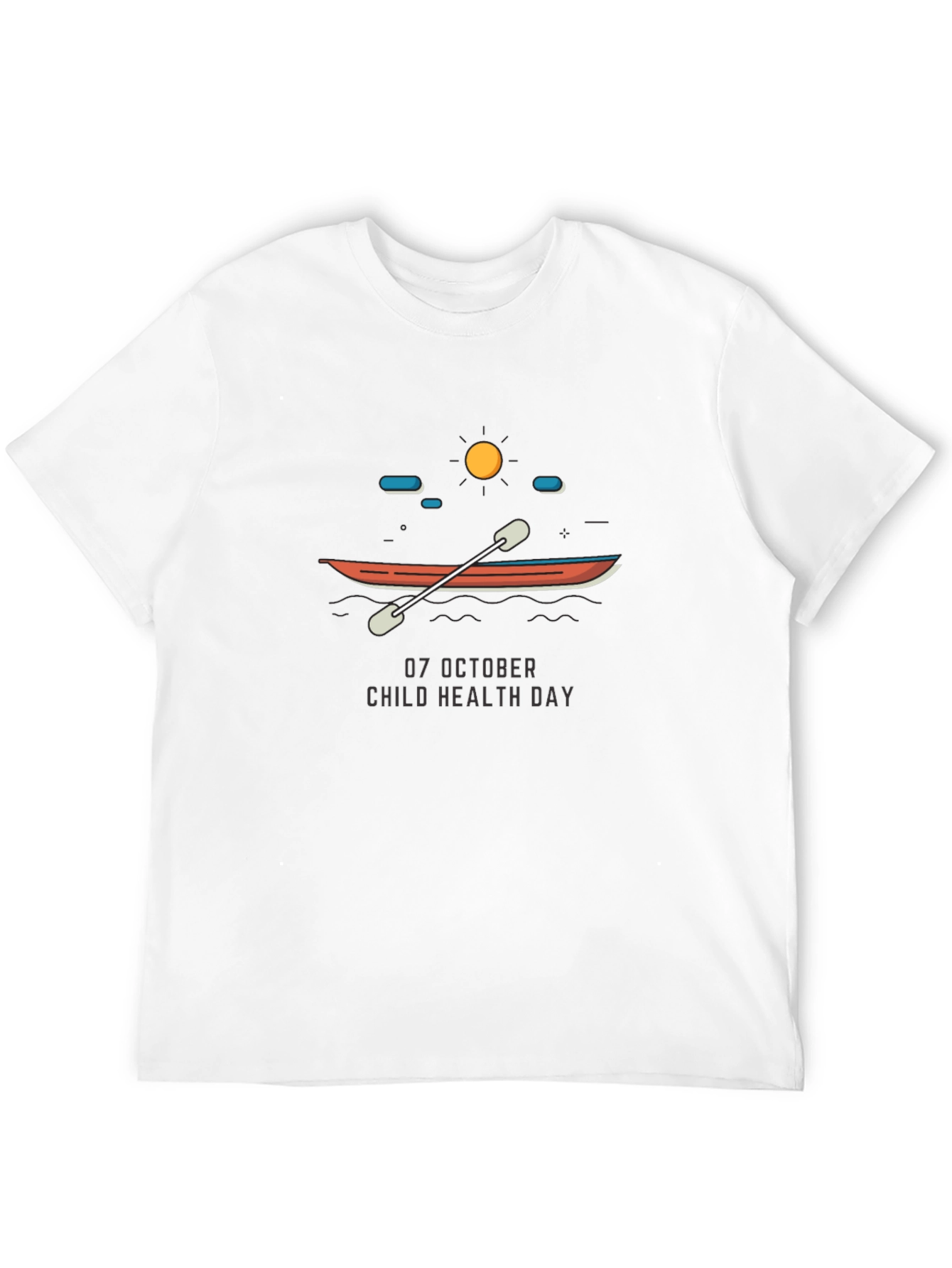 Child Health Day Graphic Tee - Black Cotton