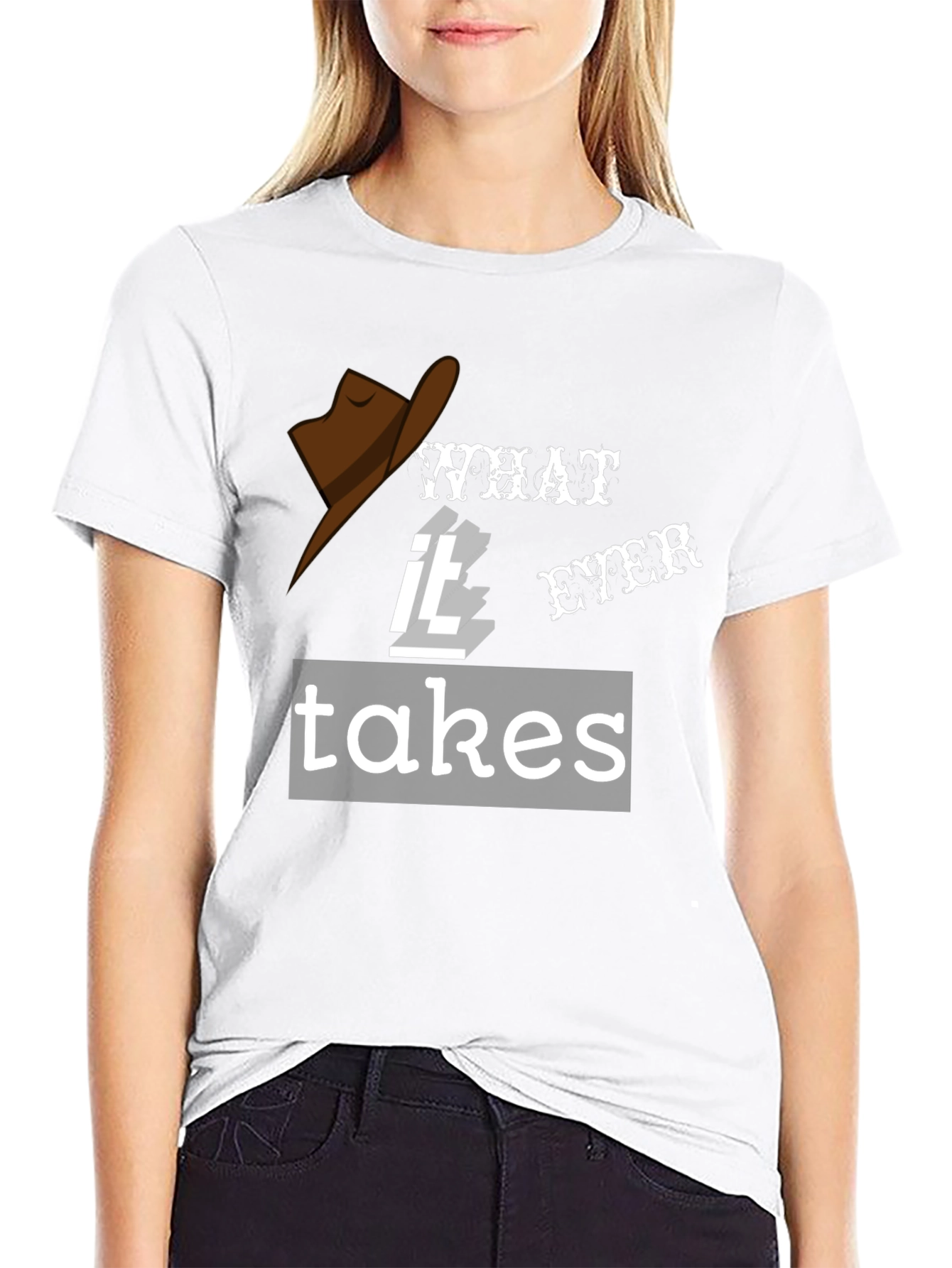 What IT Ever Takes Cowboy Hat T-Shirt