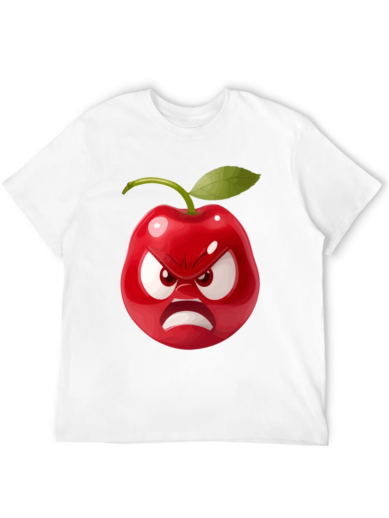 Angry Cherry Graphic Tee - Unisex Cotton T-Shirt