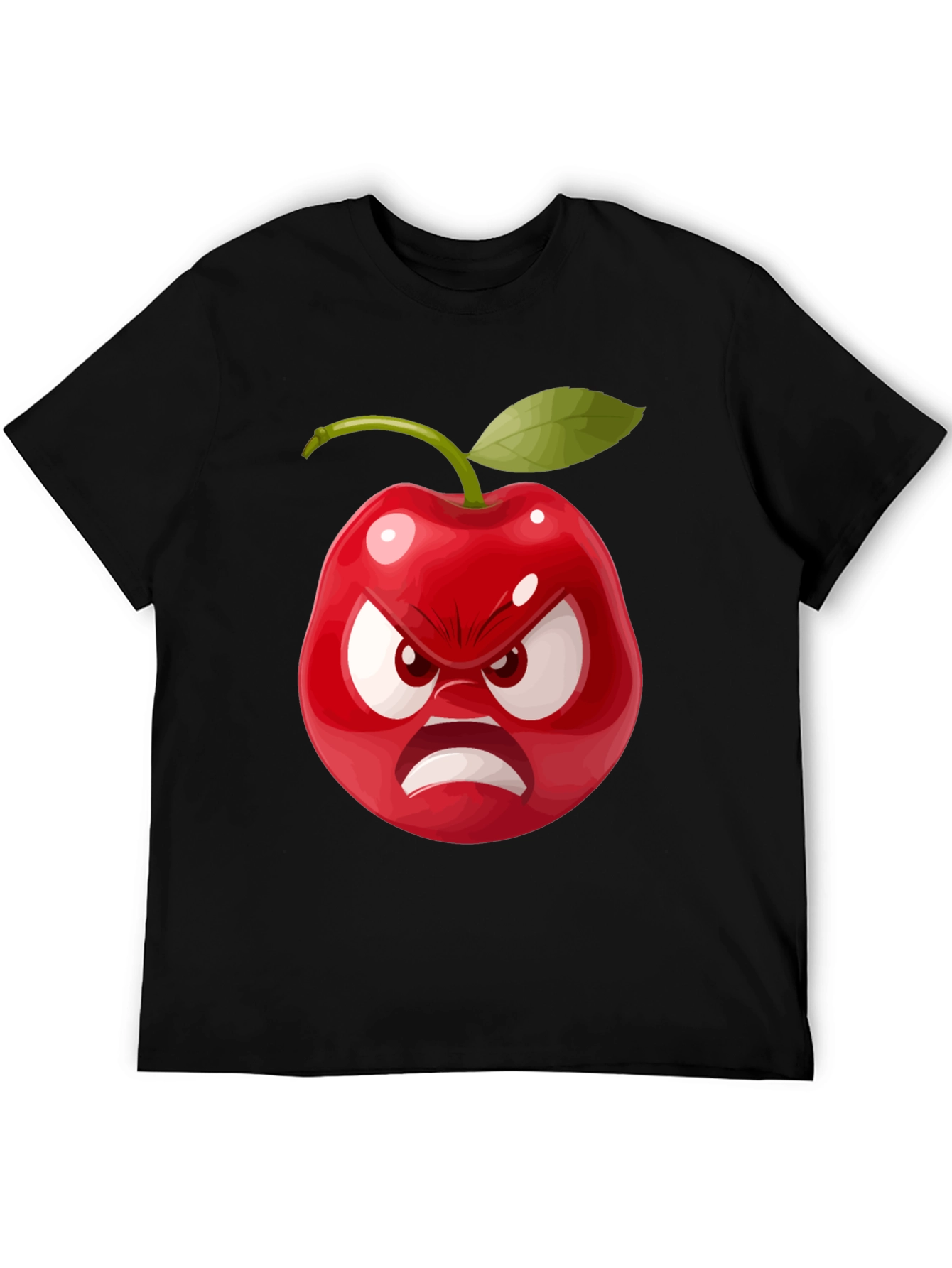 Angry Cherry Graphic Tee - Unisex Cotton T-Shirt