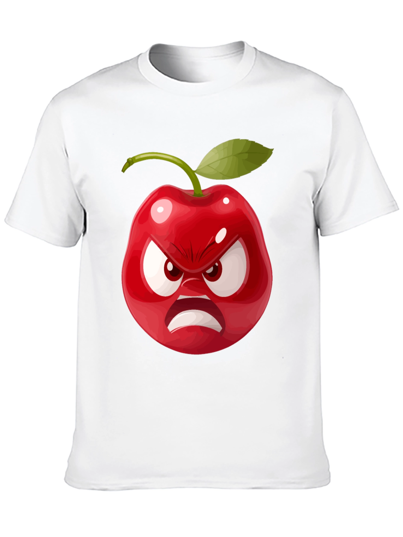 Angry Cherry Graphic Tee - Unisex Cotton T-Shirt