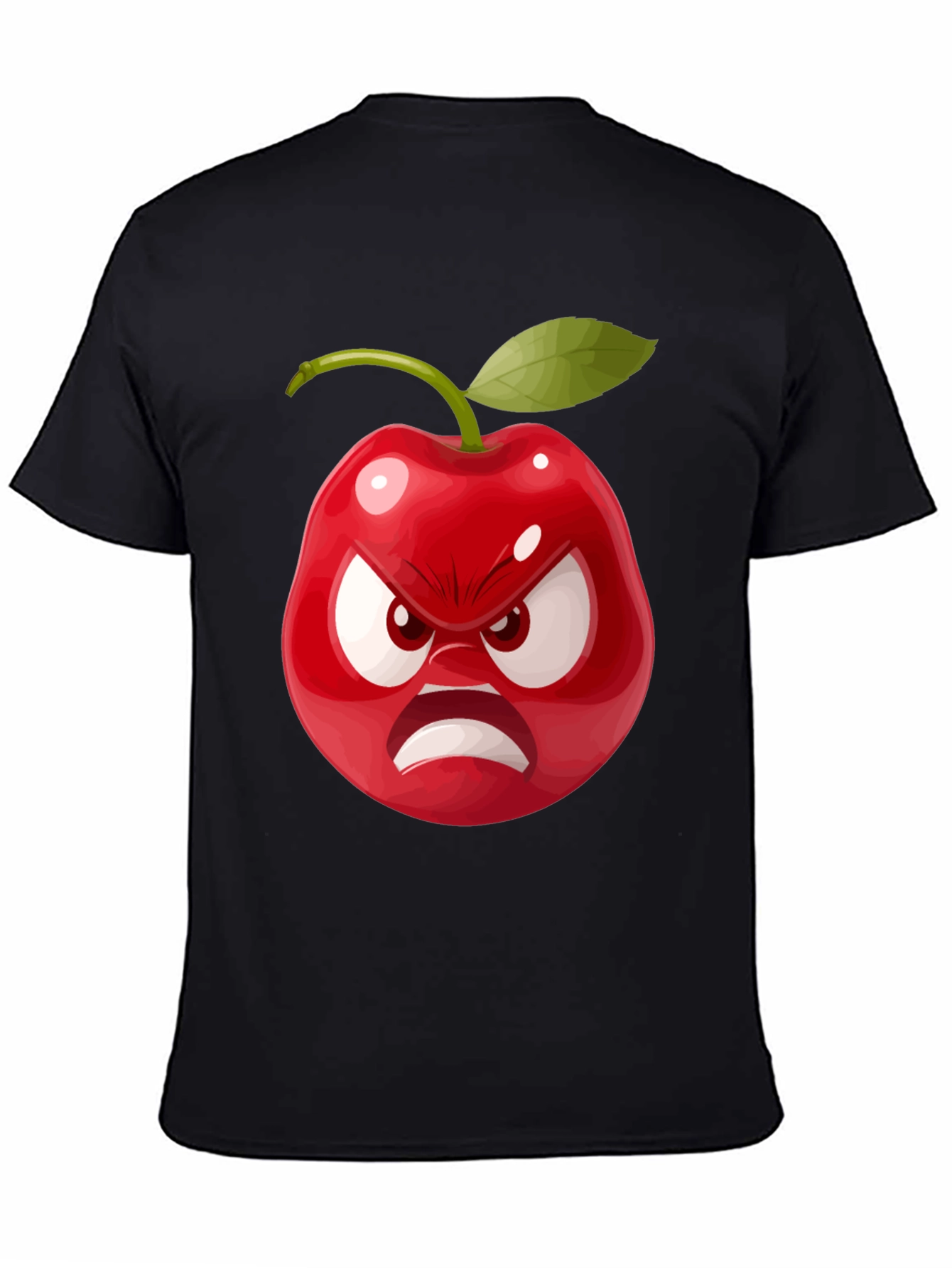 Angry Cherry Graphic Tee - Unisex Cotton T-Shirt