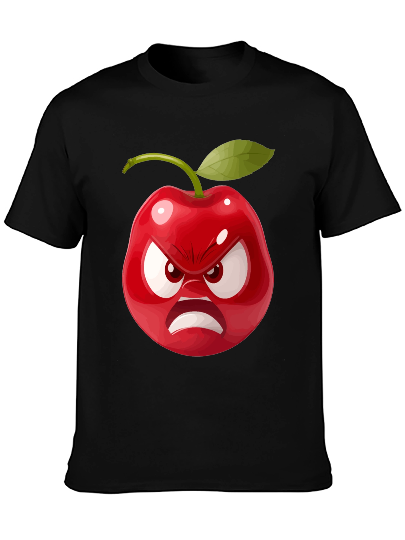 Angry Cherry Graphic Tee - Unisex Cotton T-Shirt