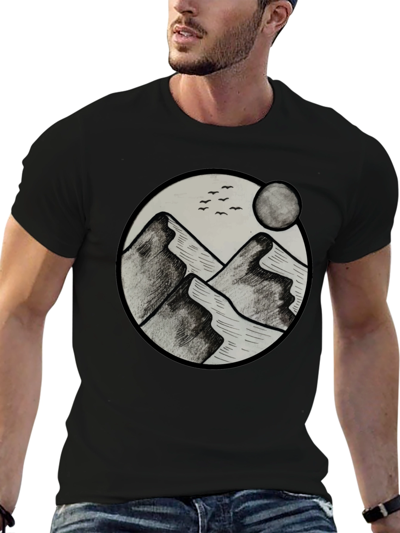 Mountains Graphic Mens T-Shirt