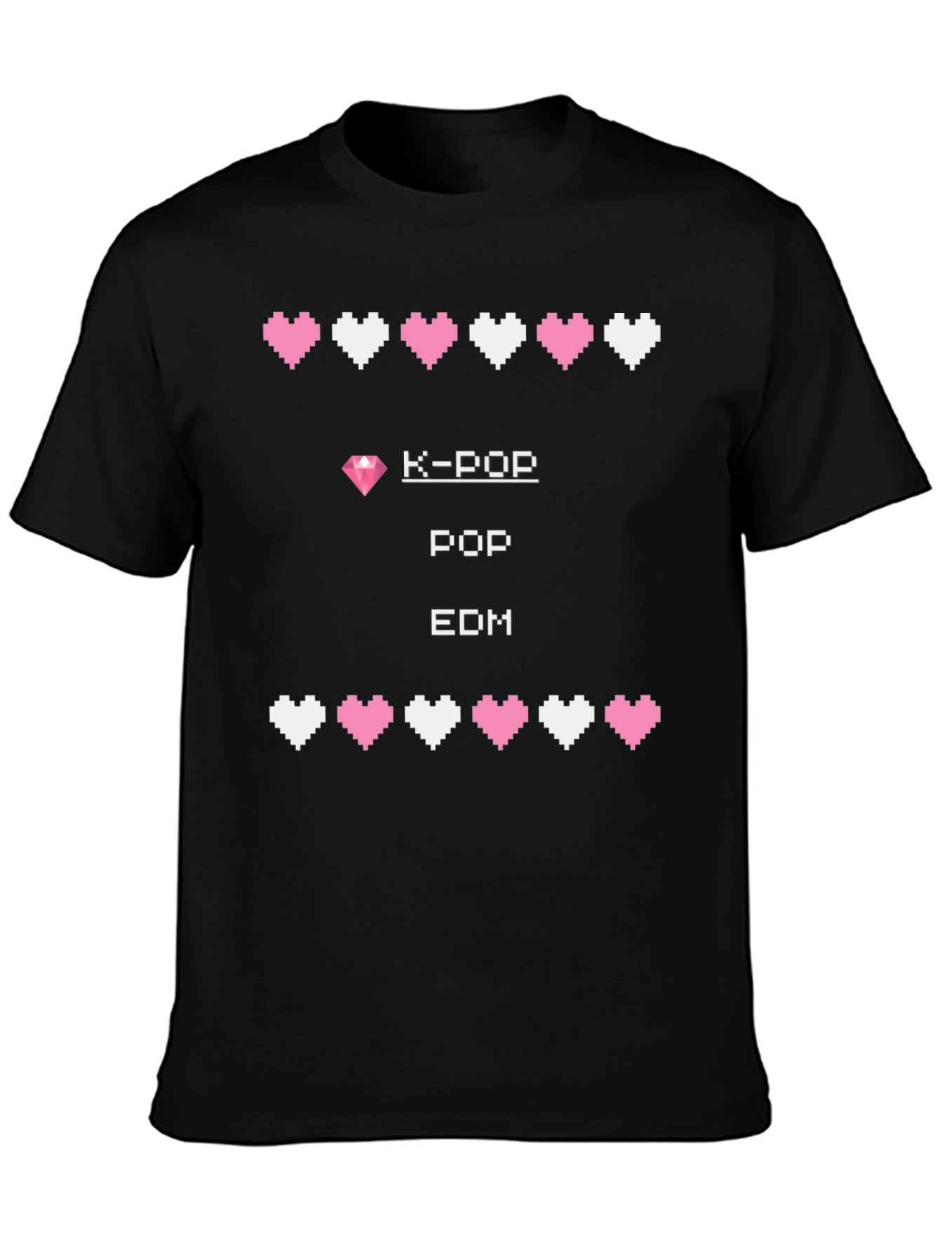 K-Pop EDM Gamer Style Graphic Tee