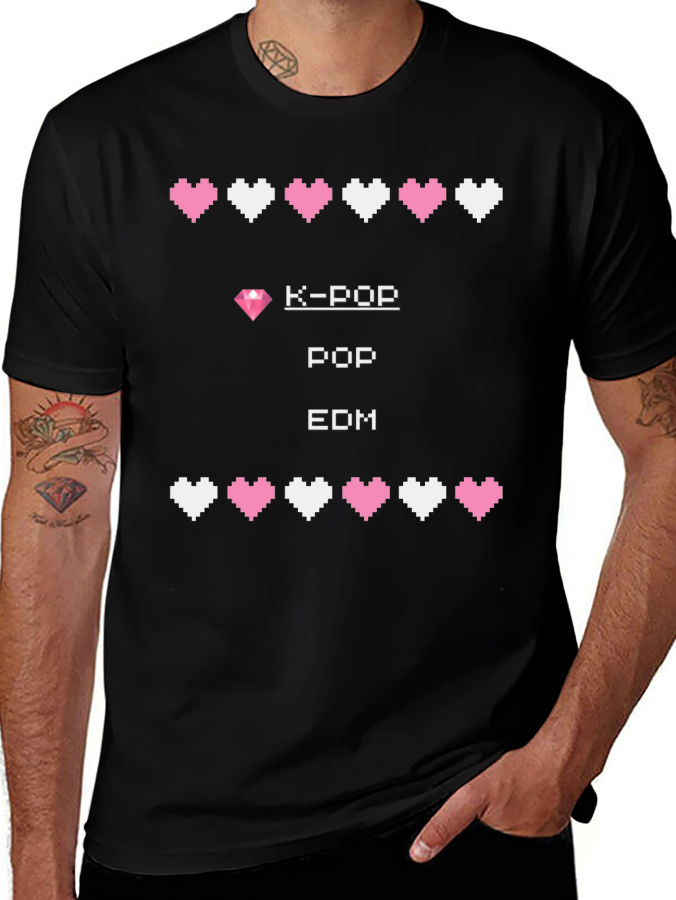 K-Pop EDM Gamer Style Graphic Tee
