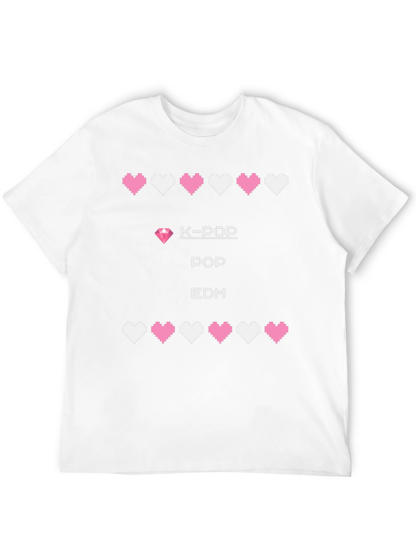K-Pop EDM Gamer Style Graphic Tee