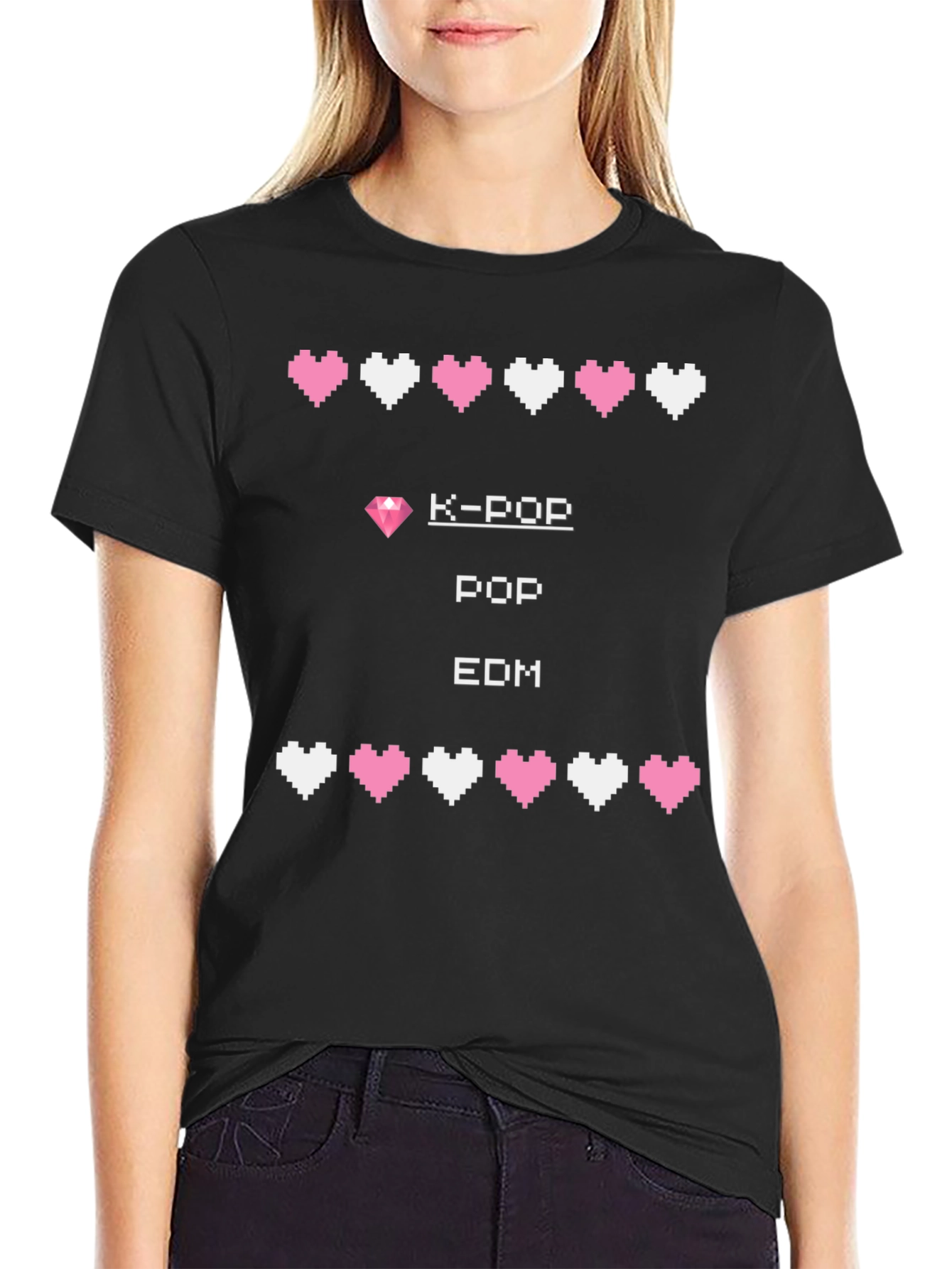 K-Pop EDM Gamer Style Graphic Tee