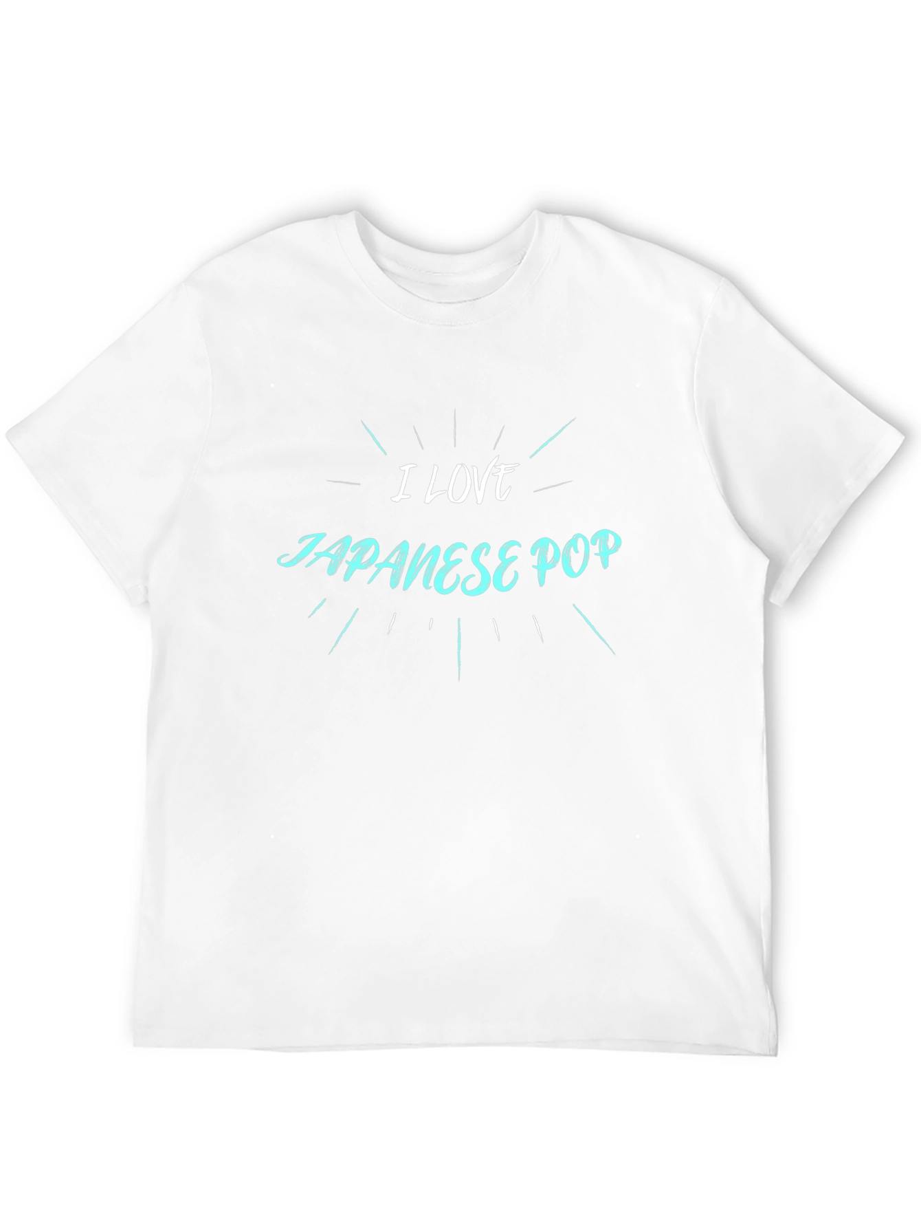 I Love Japanese Pop Black T-Shirt