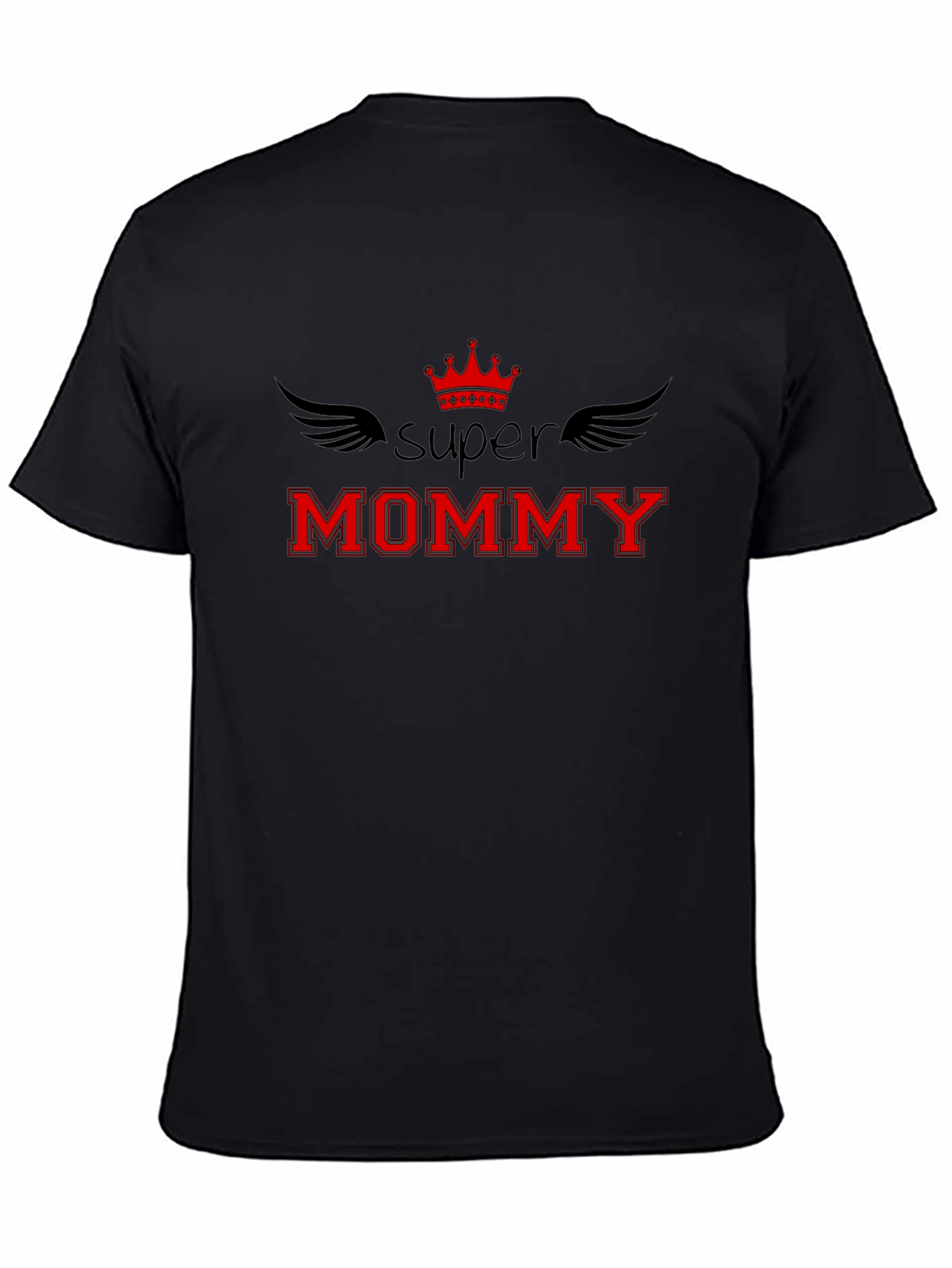 Super Mommy Graphic Tee - Black
