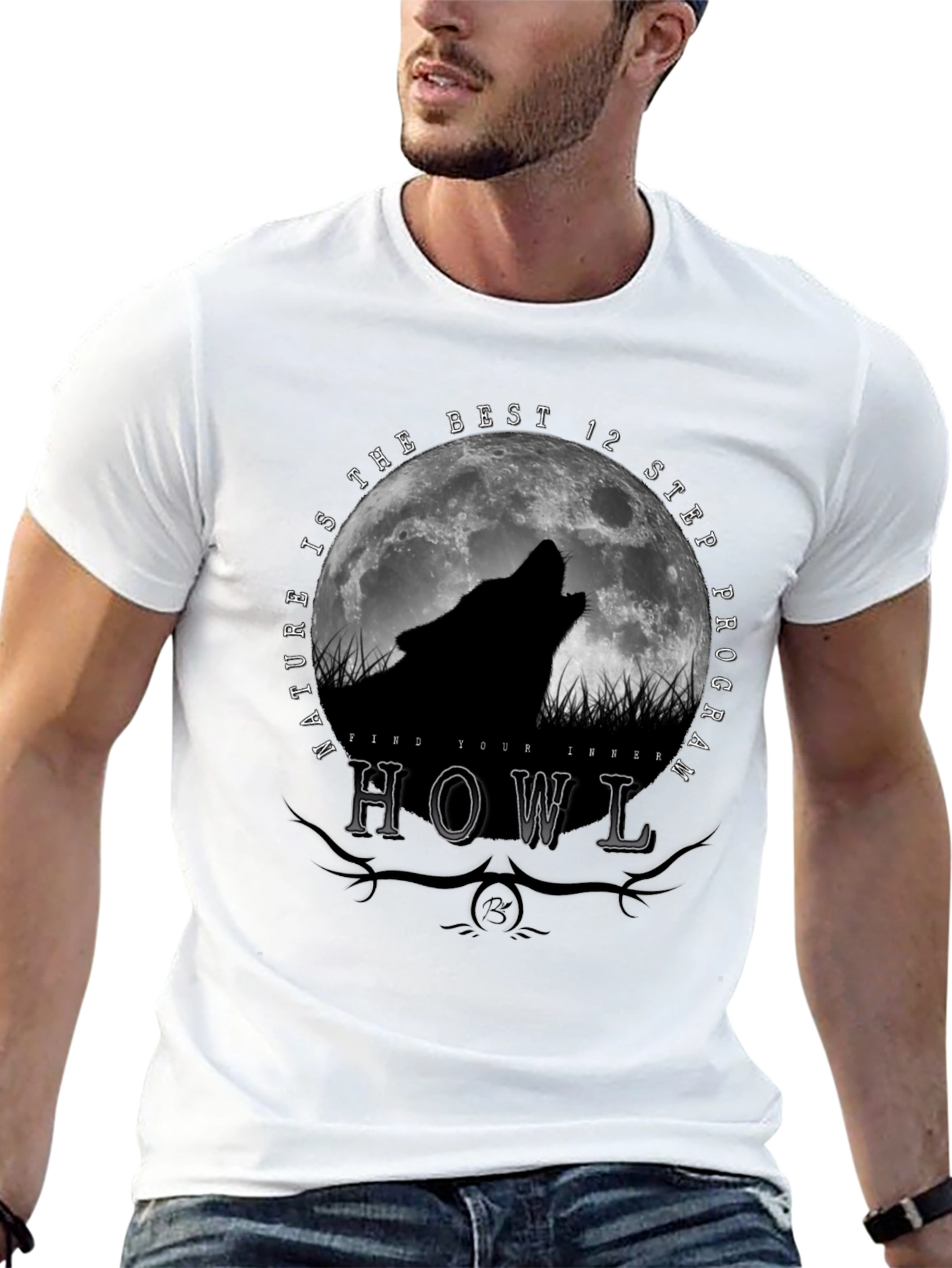 Nature Howl Wolf T-Shirt