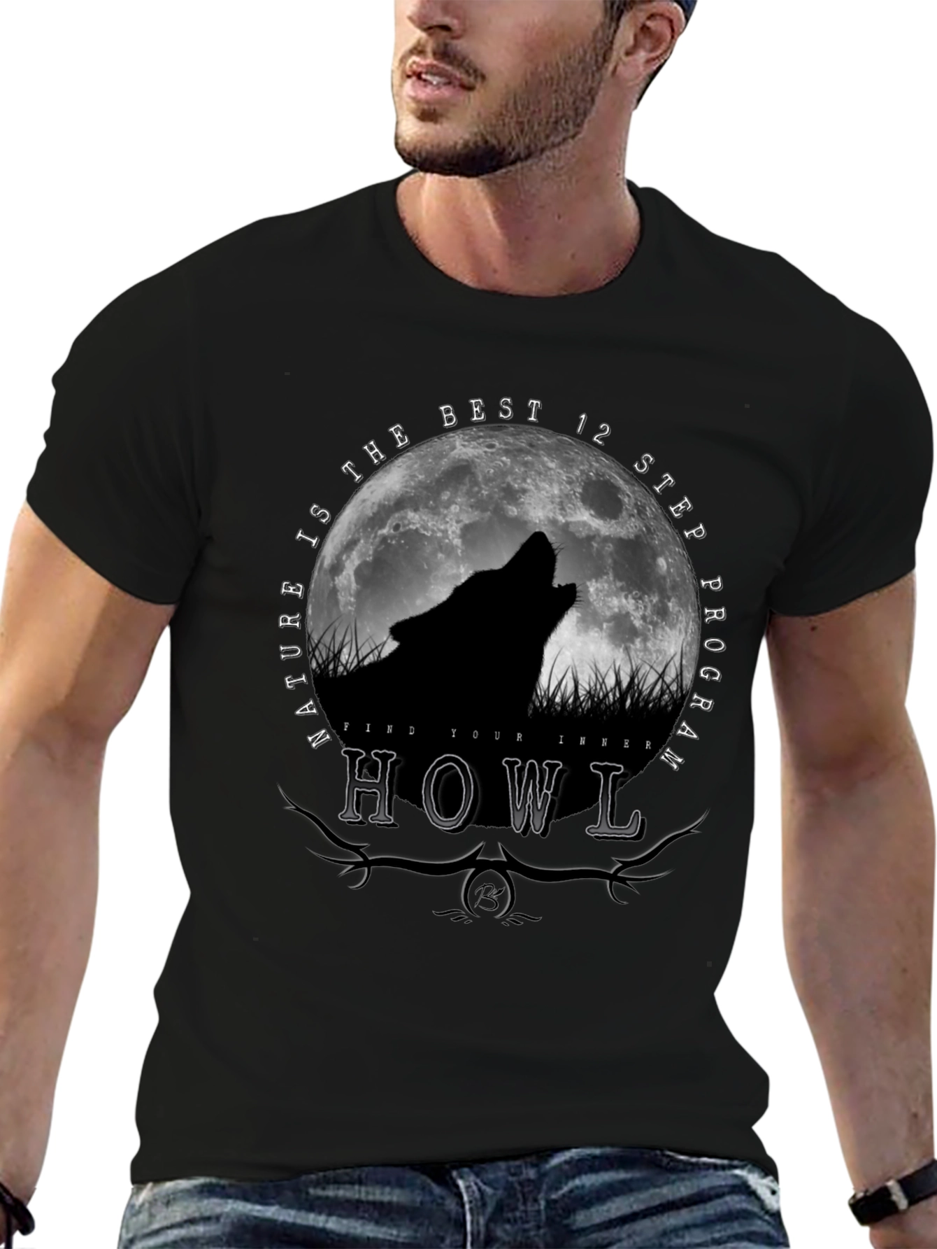 Nature Howl Wolf T-Shirt